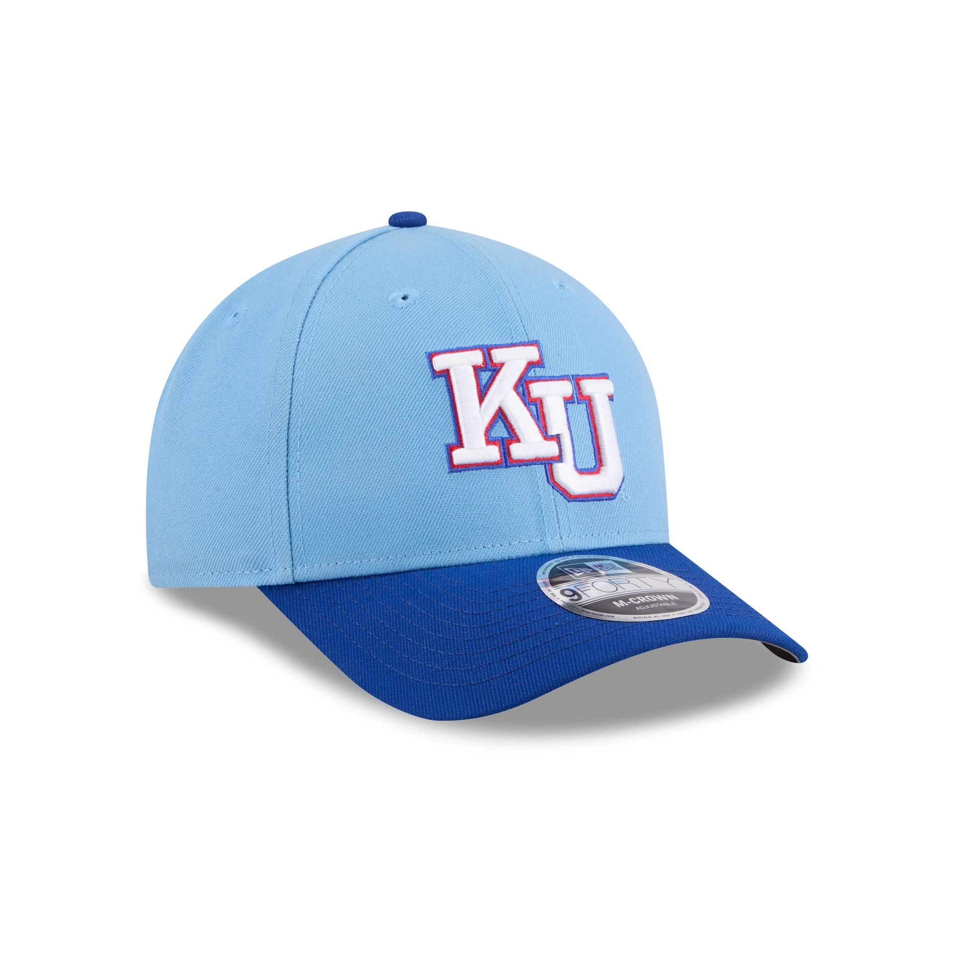 New Era x adidas Kansas Jayhawks Sky Blue 9FORTY M-Crown Snapback Hat - Image 3
