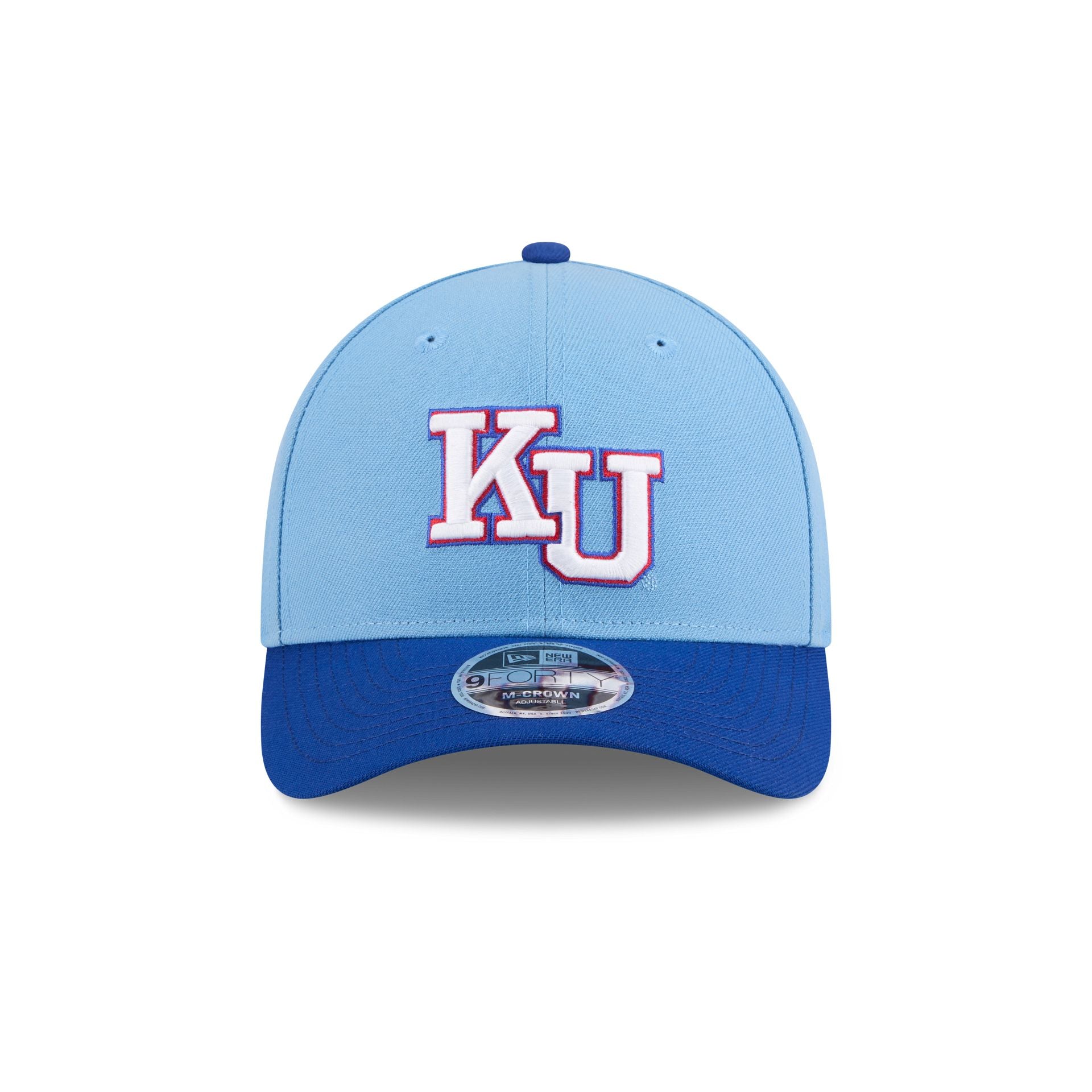 New Era x adidas Kansas Jayhawks Sky Blue 9FORTY M-Crown Snapback Hat - Image 2
