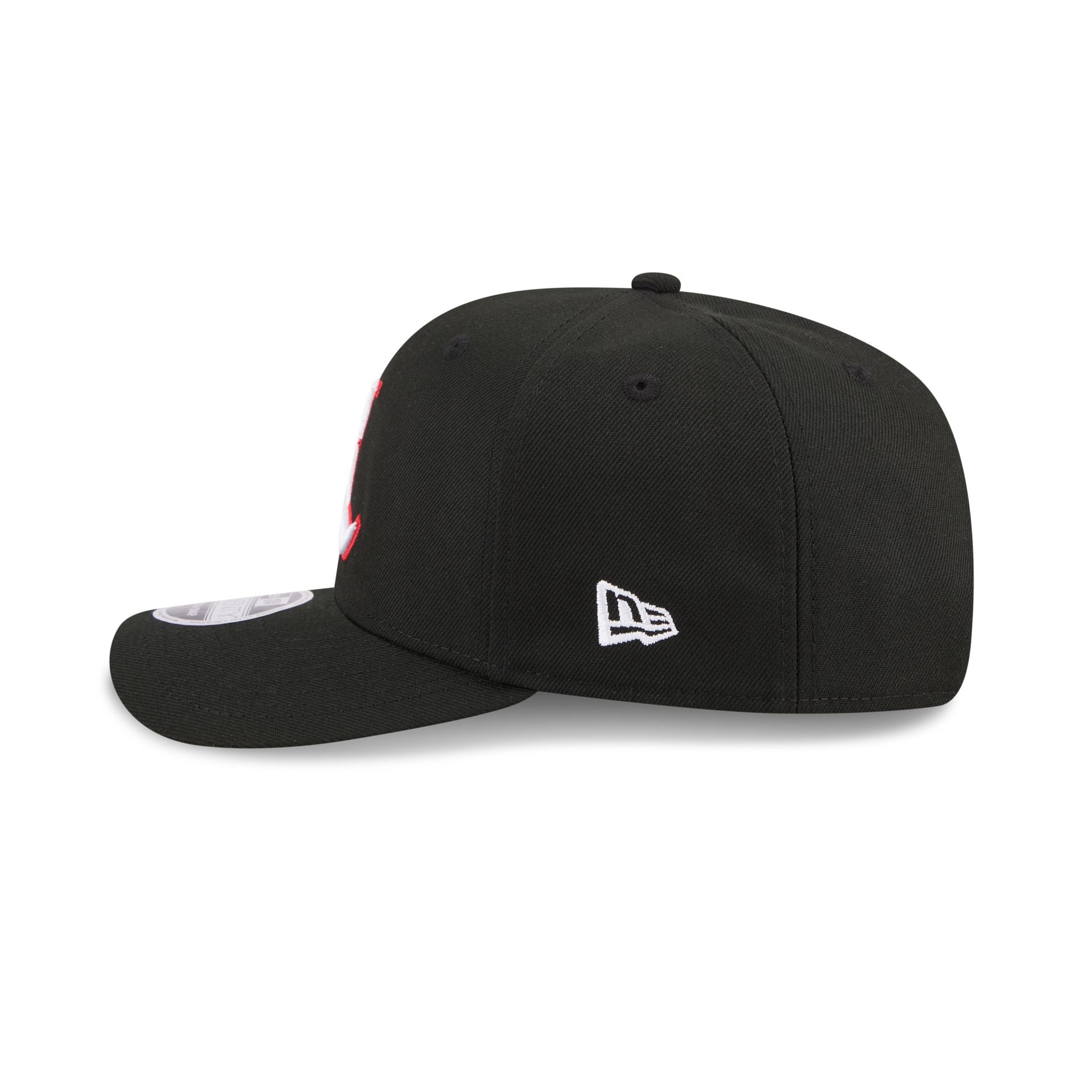 New Era x adidas Louisville Cardinals Black 9SEVENTY Stretch-Snap Hat - Image 4