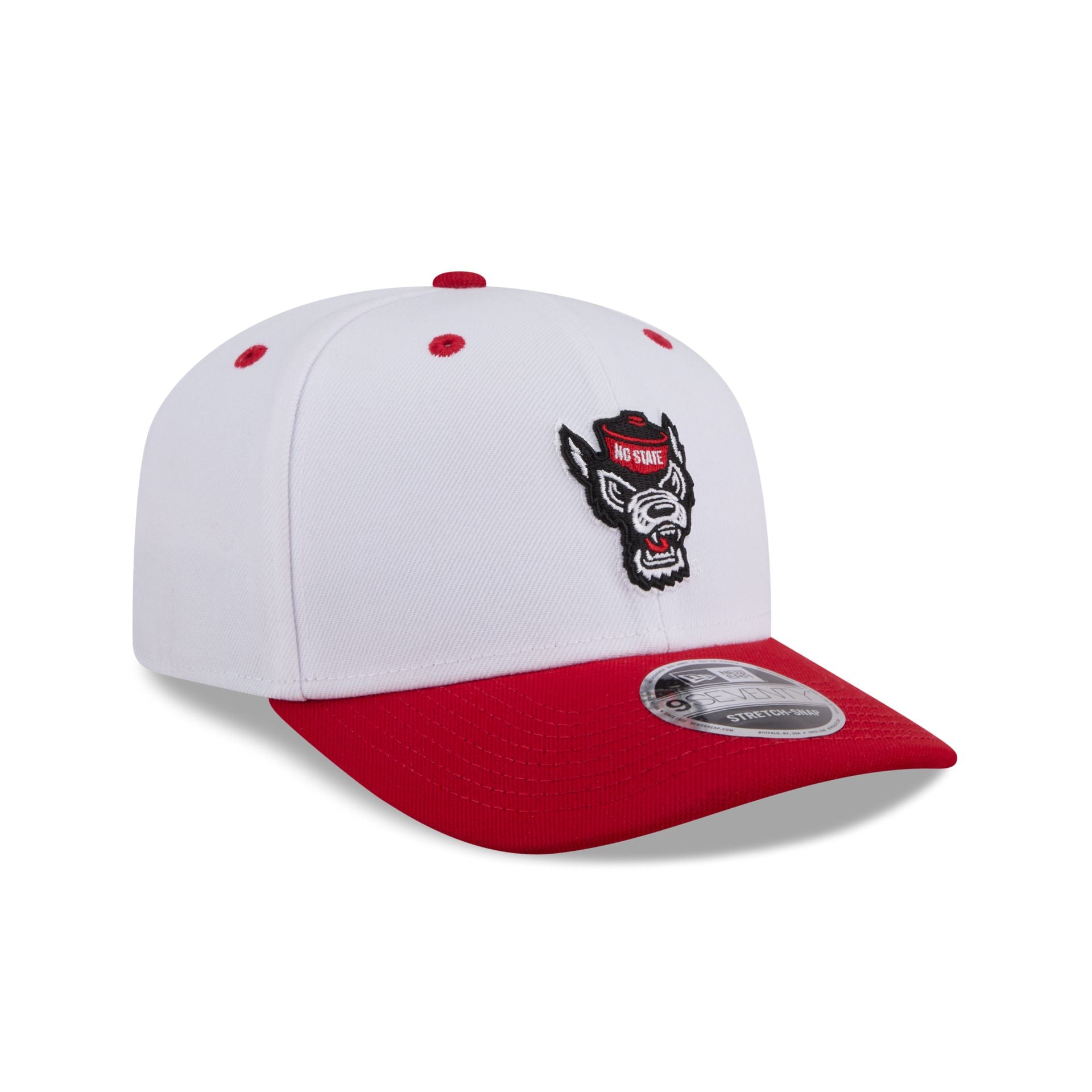 New Era x adidas NC State Wolfpack White 9SEVENTY Stretch-Snap Hat - Image 3