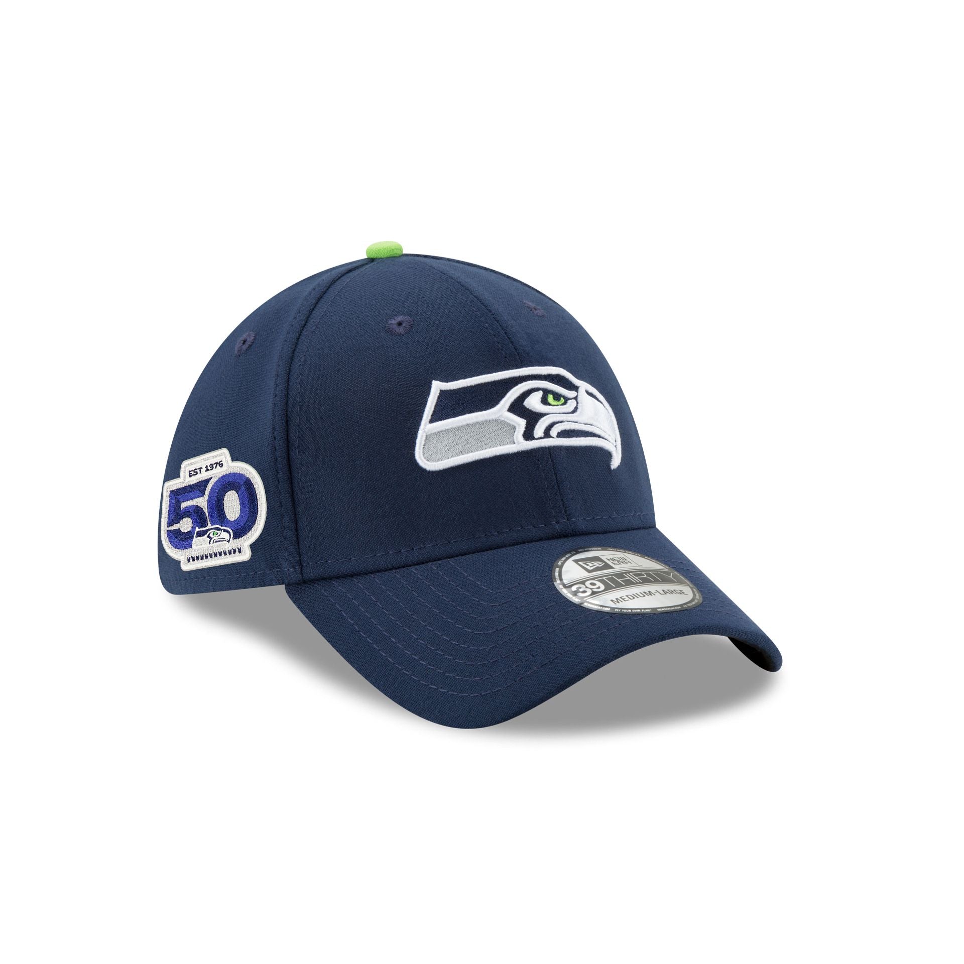 Seattle Seahawks 50th Anniversary 39THIRTY Stretch Fit Hat