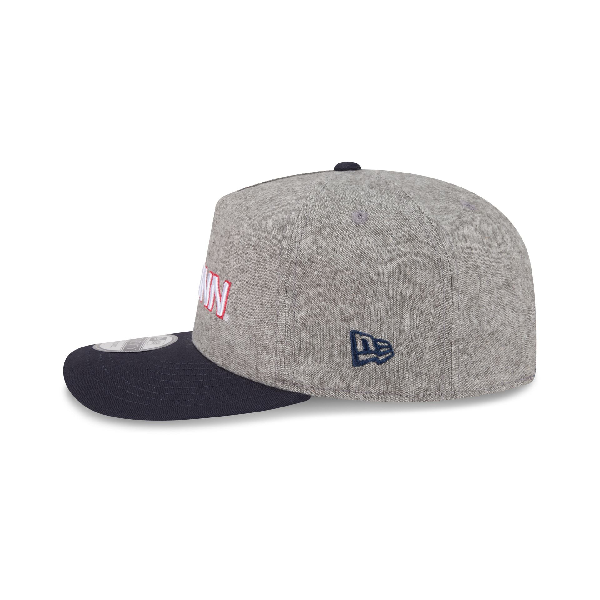 Connecticut Huskies Collegiate Two-Tone Chambray 19TWENTY Snapback Hat - Image 5