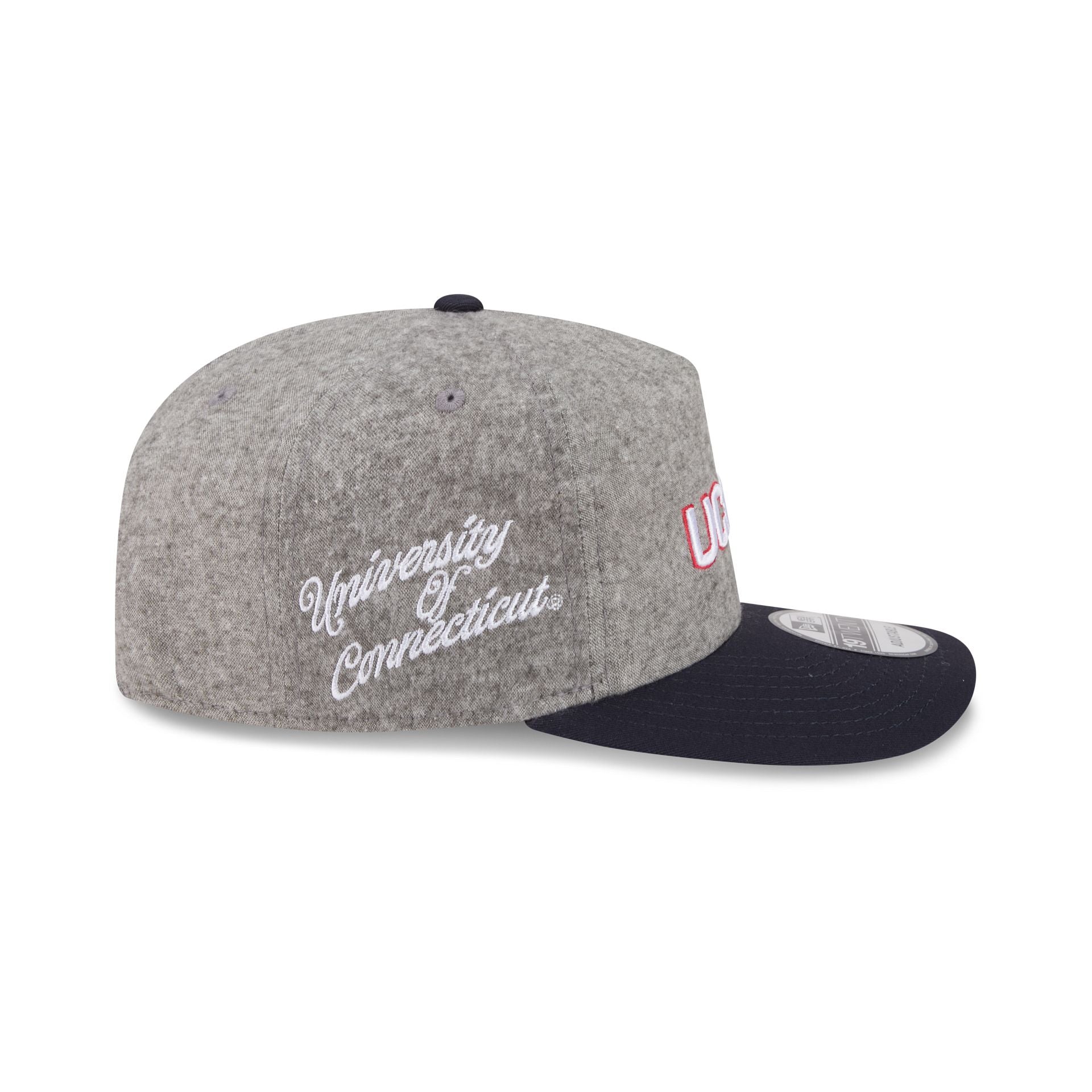 Connecticut Huskies Collegiate Two-Tone Chambray 19TWENTY Snapback Hat - Image 4