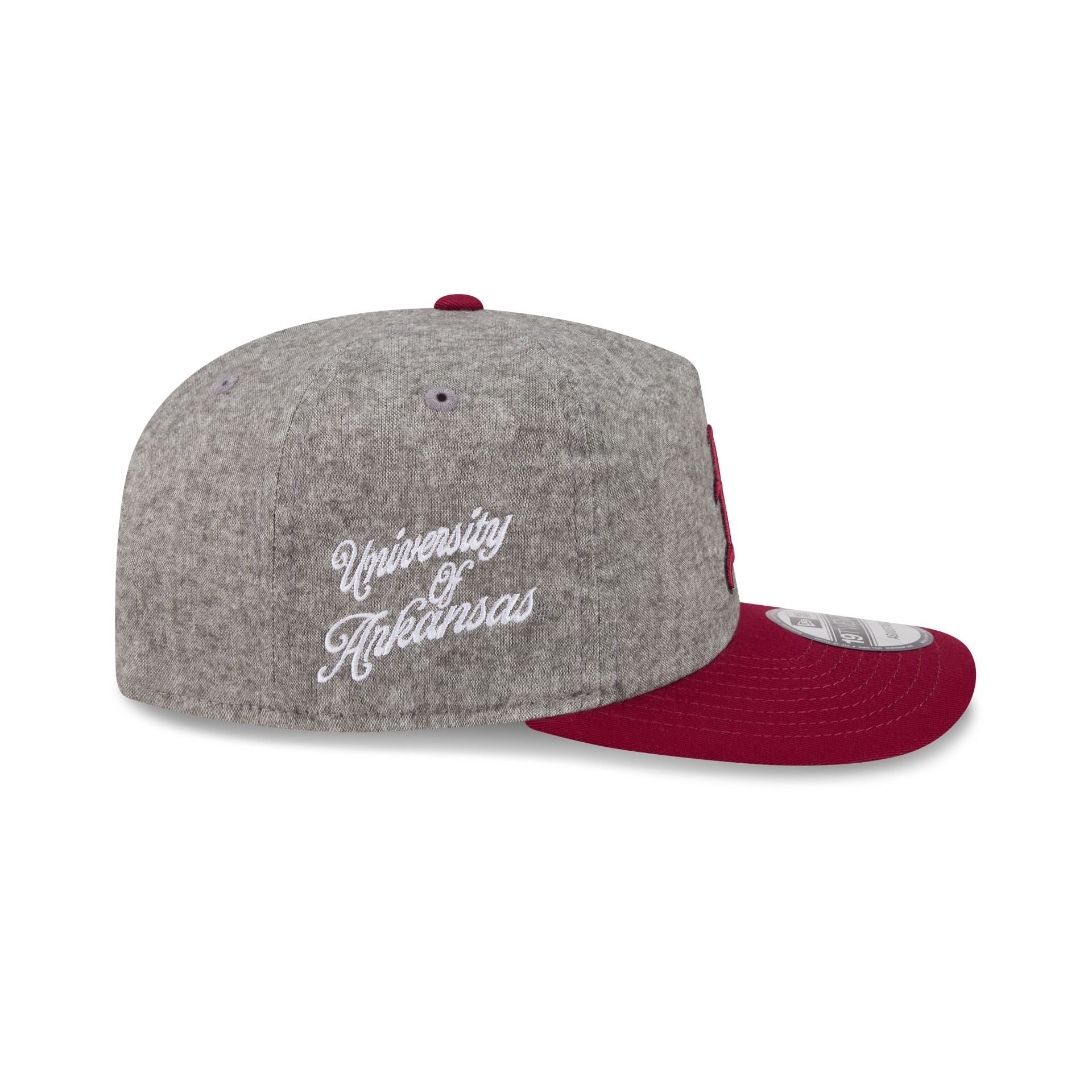 Arkansas Razorbacks Collegiate Two-Tone Chambray 19TWENTY Snapback Hat - Image 4