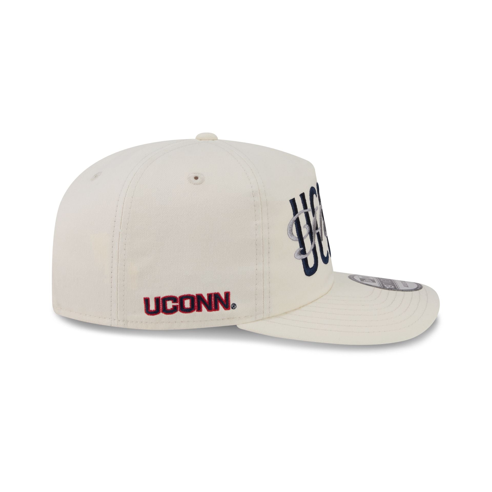 Connecticut Huskies Collegiate Script Ivory 19TWENTY Snapback Hat - Image 4