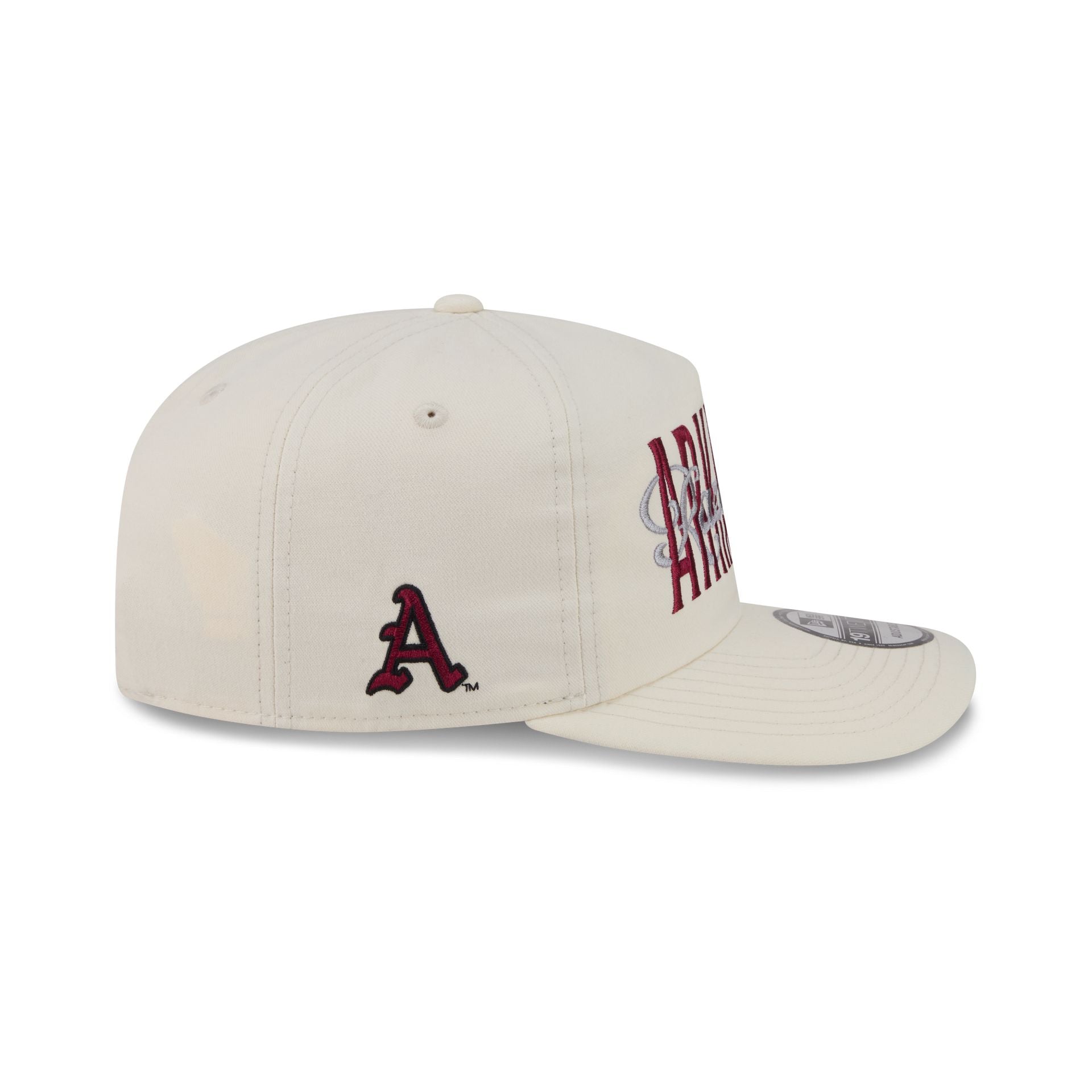Arkansas Razorbacks Collegiate Script Ivory 19TWENTY Snapback Hat - Image 4