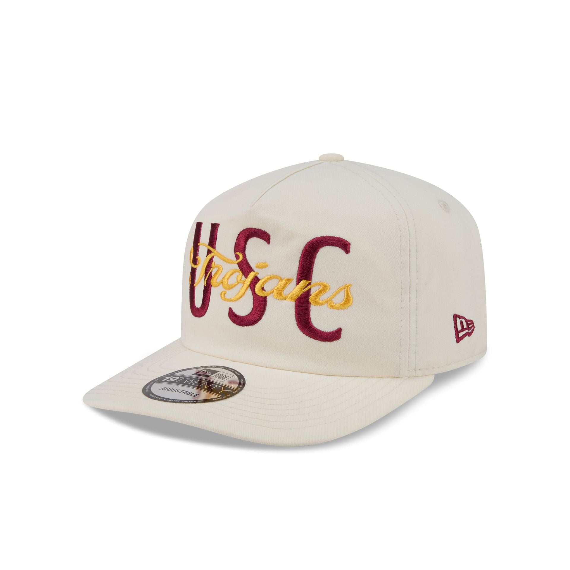 USC Trojans Collegiate Script Ivory 19TWENTY Snapback Hat - Image 3