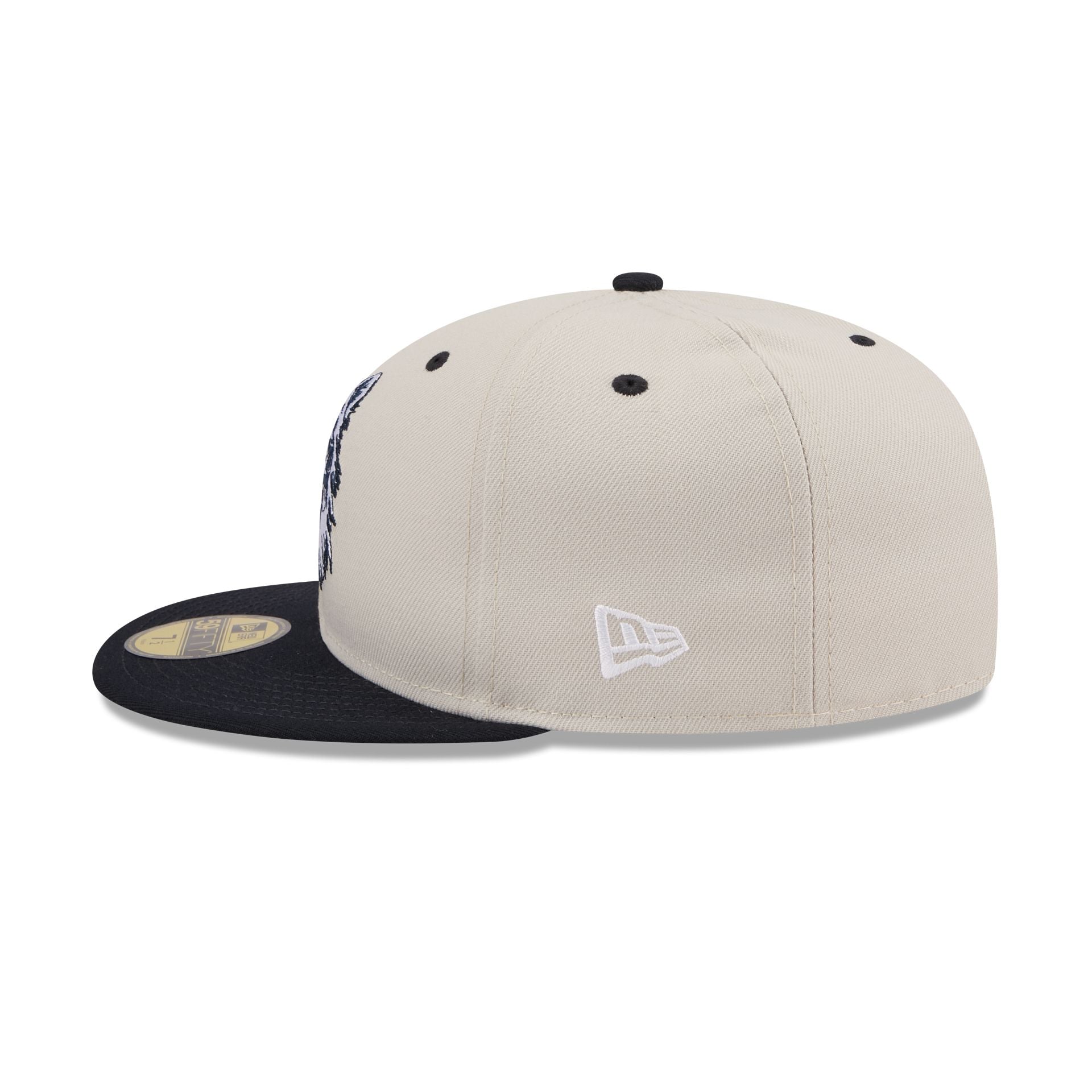 Connecticut Huskies Collegiate Two-Tone Chrome 59FIFTY Fitted Hat - Image 5