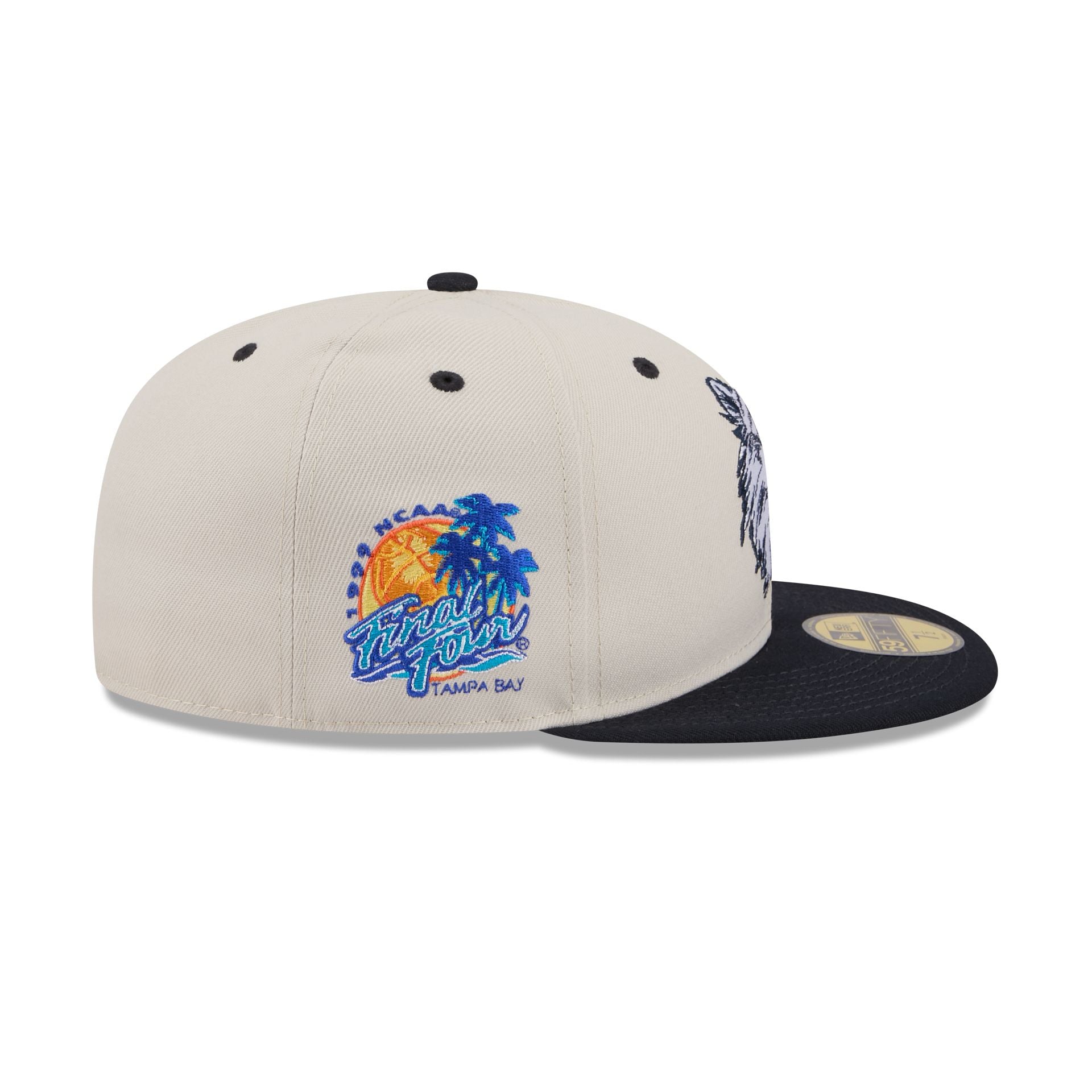 Connecticut Huskies Collegiate Two-Tone Chrome 59FIFTY Fitted Hat - Image 4