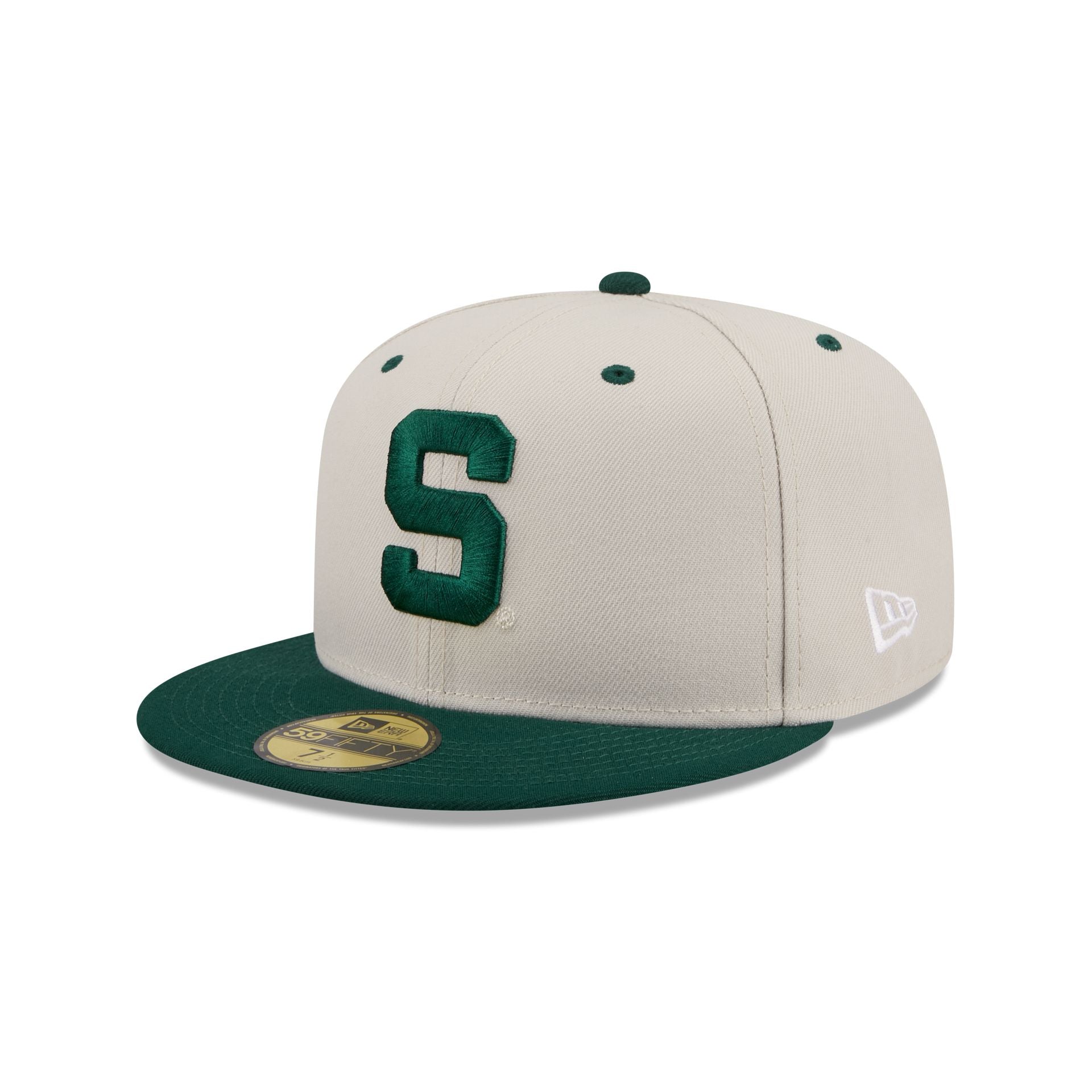 Michigan State Spartans Collegiate Two-Tone Chrome 59FIFTY Fitted Hat - Image 3