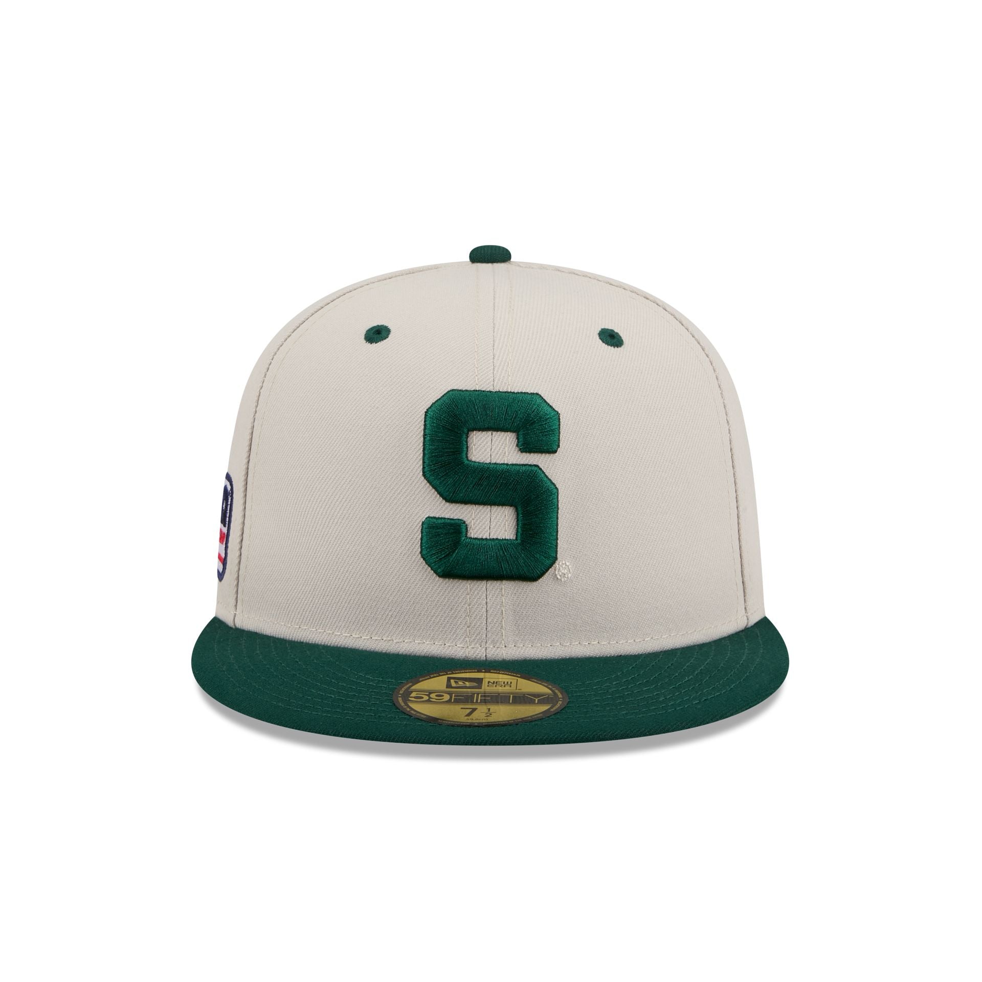 Michigan State Spartans Collegiate Two-Tone Chrome 59FIFTY Fitted Hat - Image 2