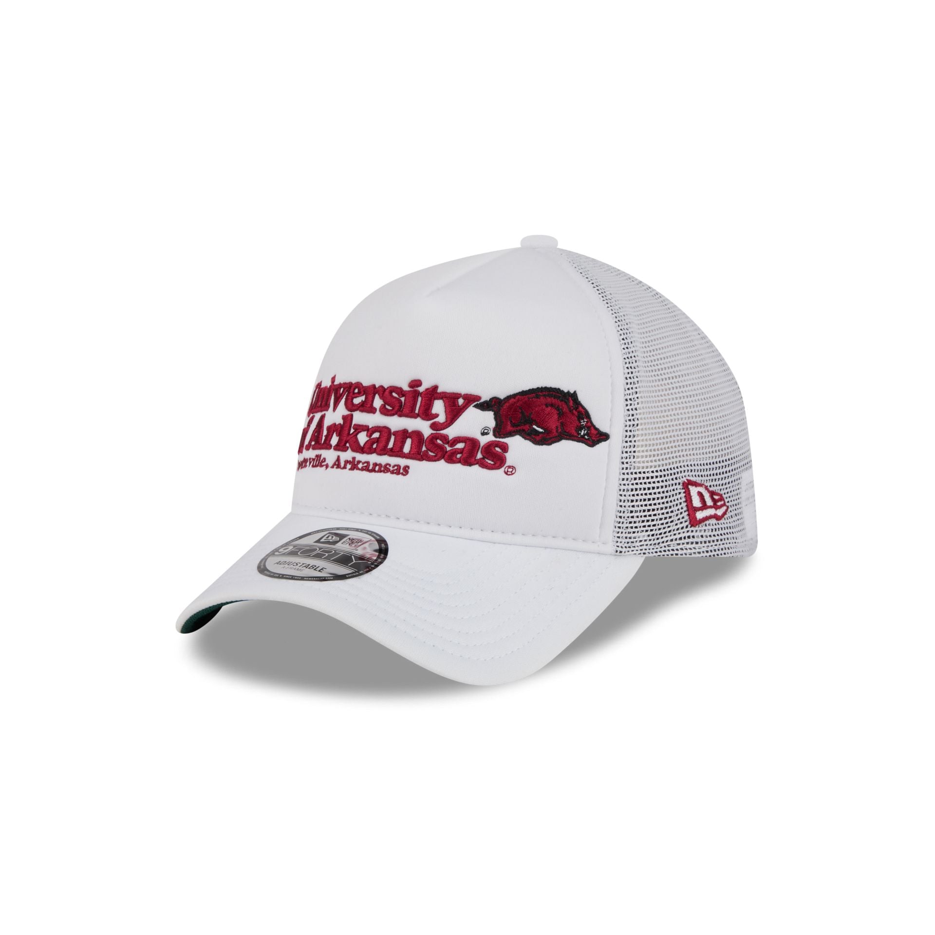 Arkansas Razorbacks Collegiate City, State 9FORTY A-Frame Trucker Hat - Image 3