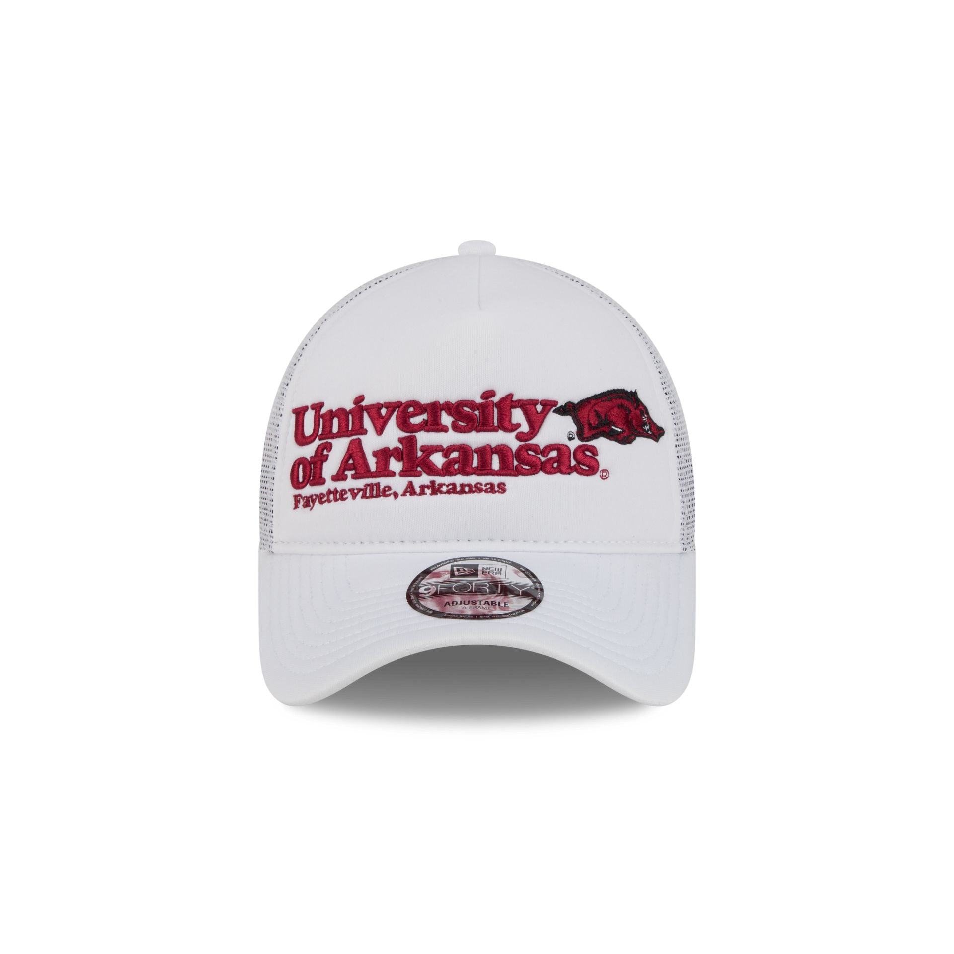 Arkansas Razorbacks Collegiate City, State 9FORTY A-Frame Trucker Hat - Image 2