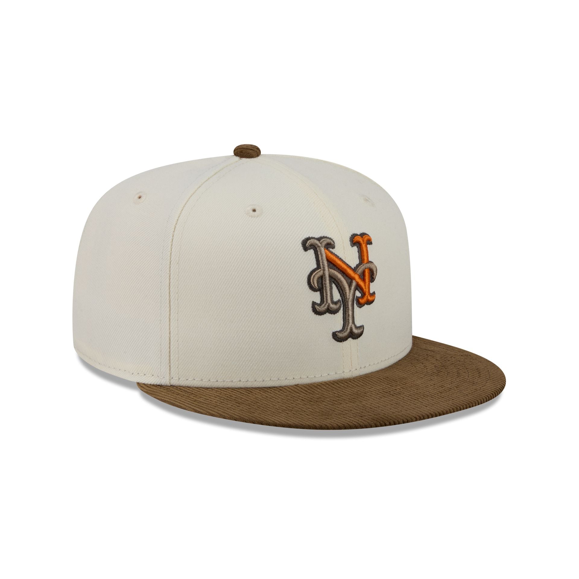 Just Caps Corduroy Chrome New York Mets 59FIFTY Fitted Hat - Image 3