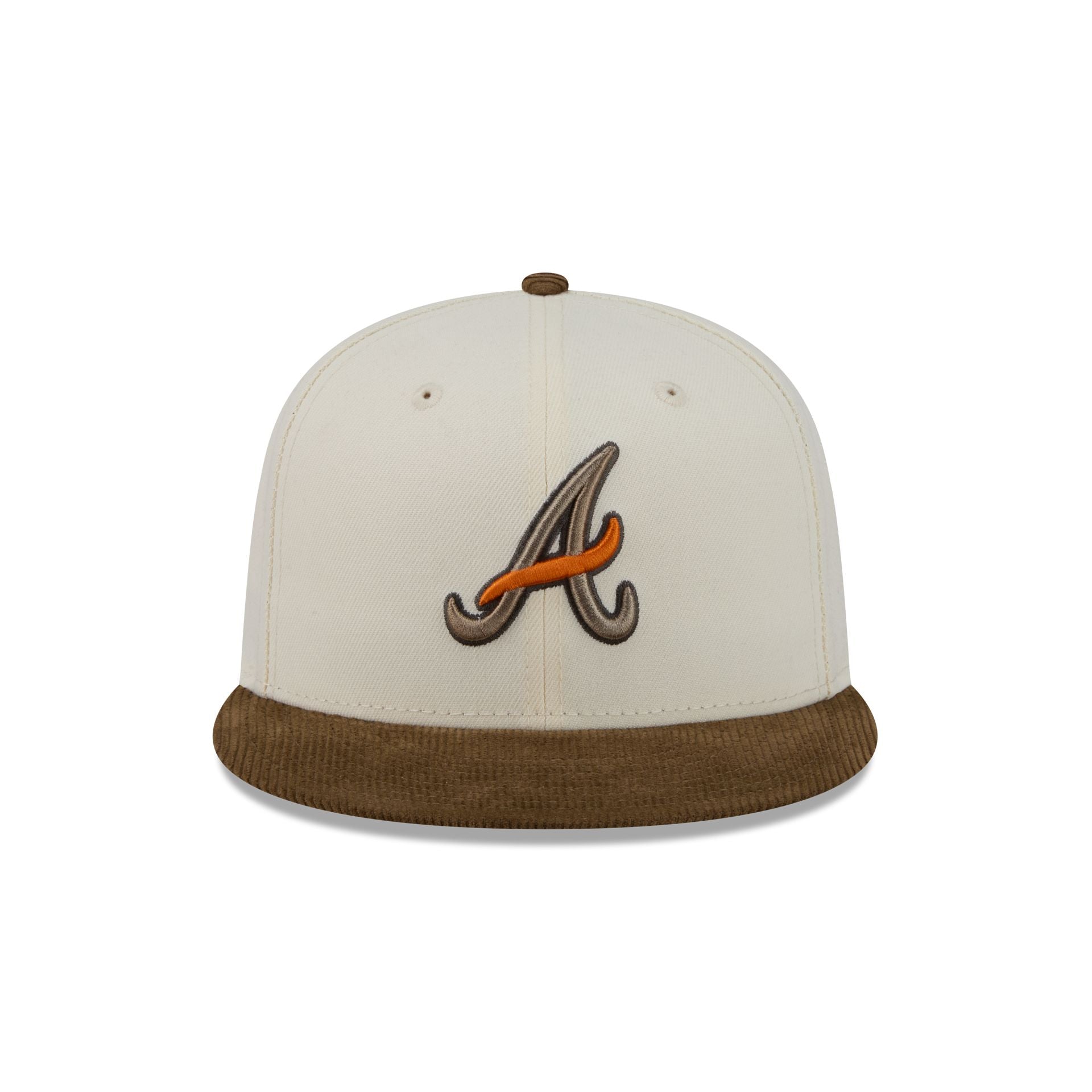 Just Caps Corduroy Chrome Atlanta Braves 59FIFTY Fitted Hat - Image 2