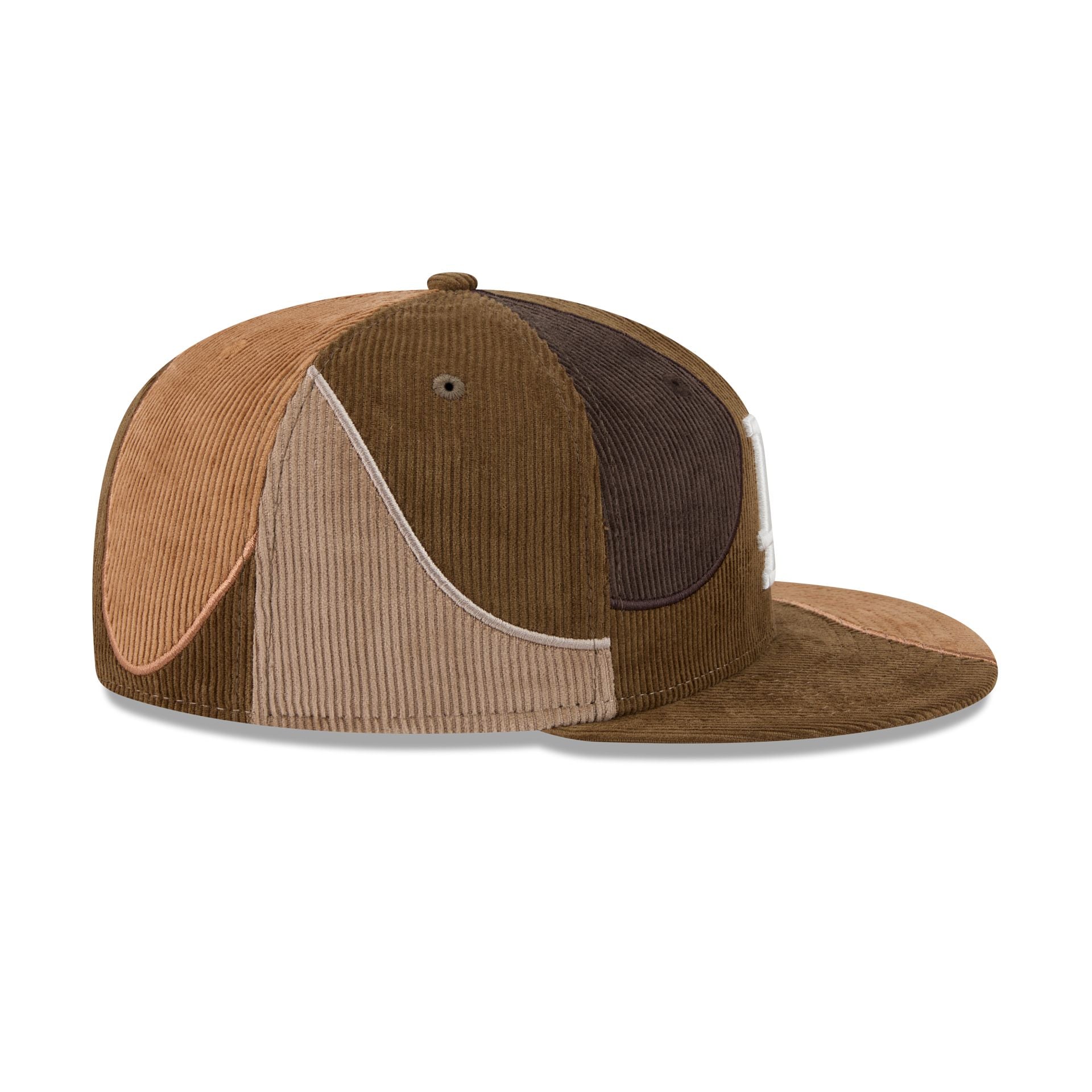 Just Caps Patch Corduroy Los Angeles Dodgers 59FIFTY Fitted Hat - Image 5