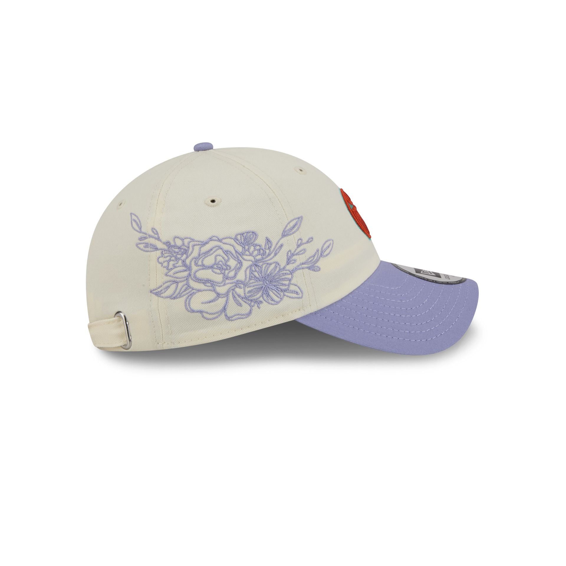 Edmonton Oilers Lavender Flowers Casual Classic Adjustable Hat - Image 4