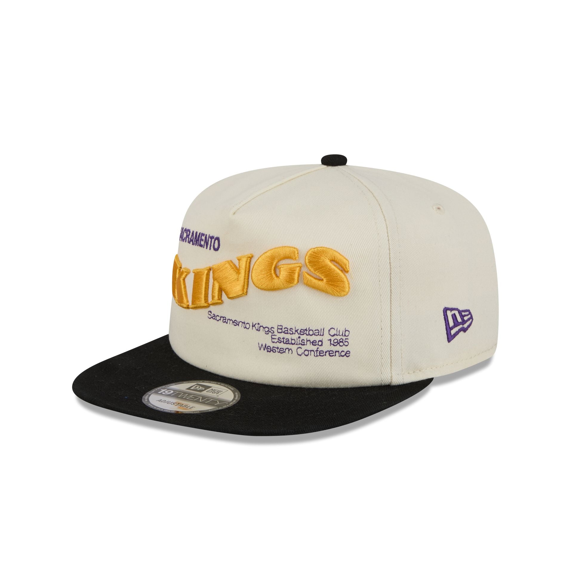 Sacramento Kings Conference Script Chrome White 19TWENTY Adjustable Hat - Image 3