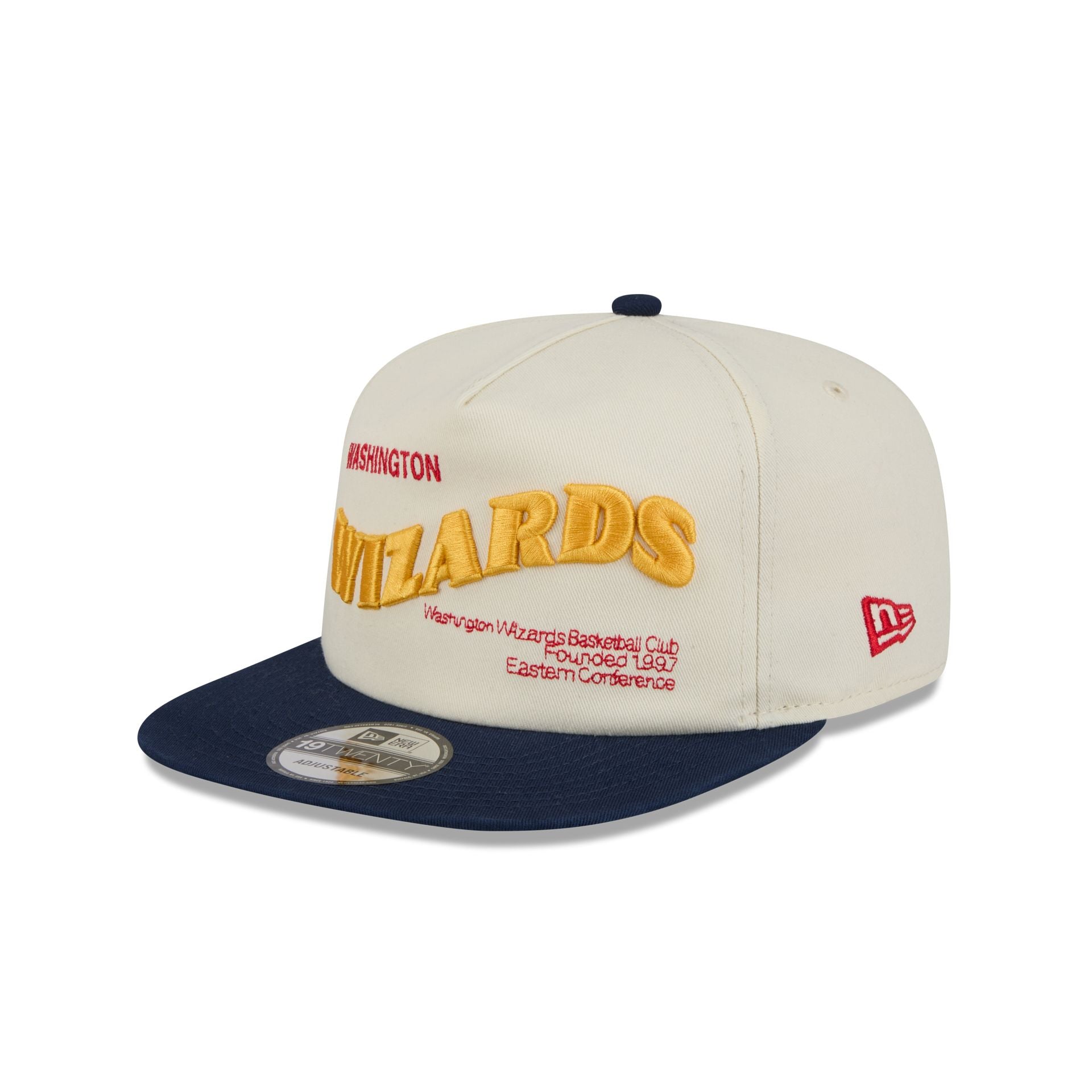 Washington Wizards Conference Script Chrome White 19TWENTY Adjustable Hat - Image 3