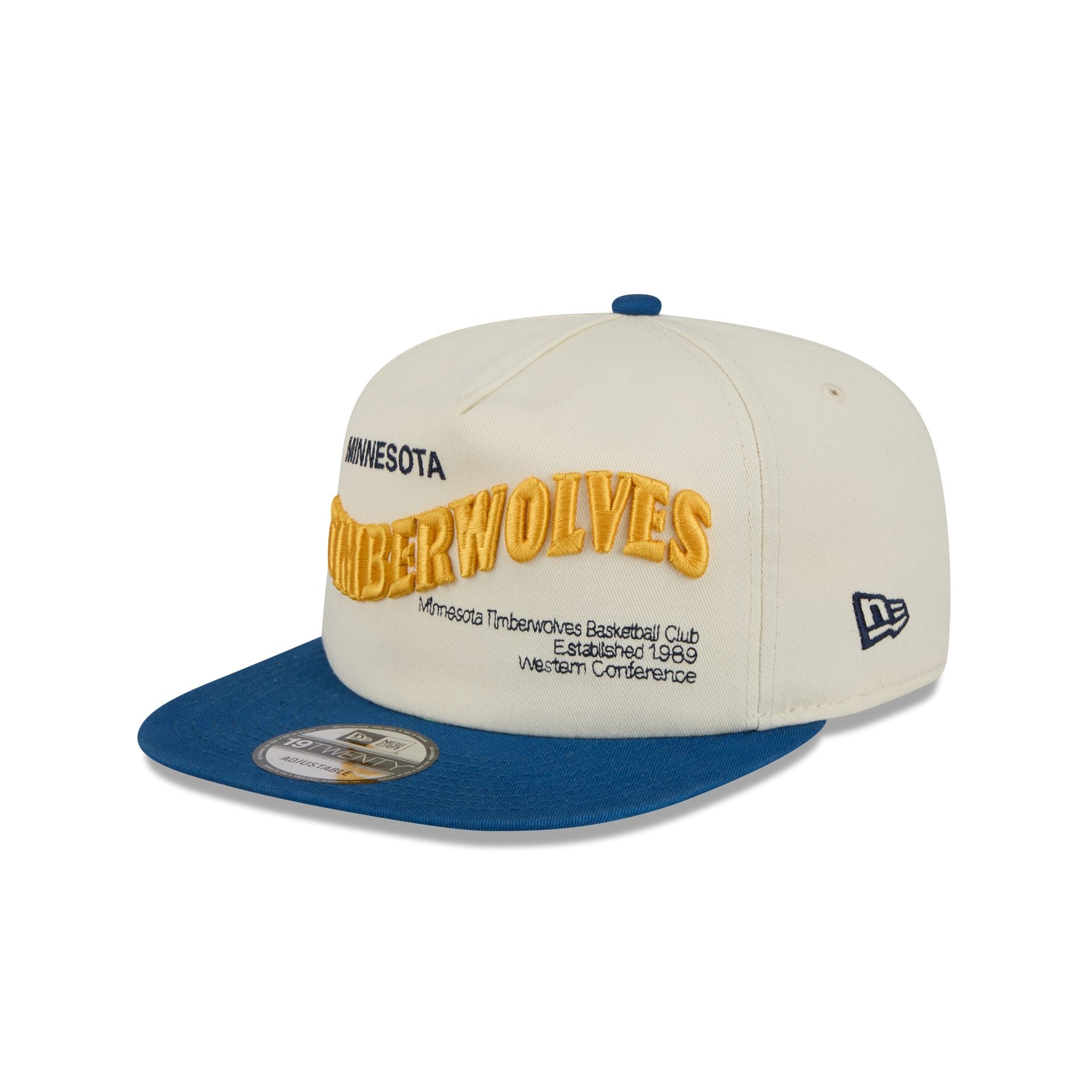 Minnesota Timberwolves Conference Script Chrome White 19TWENTY Adjusta - Image 3
