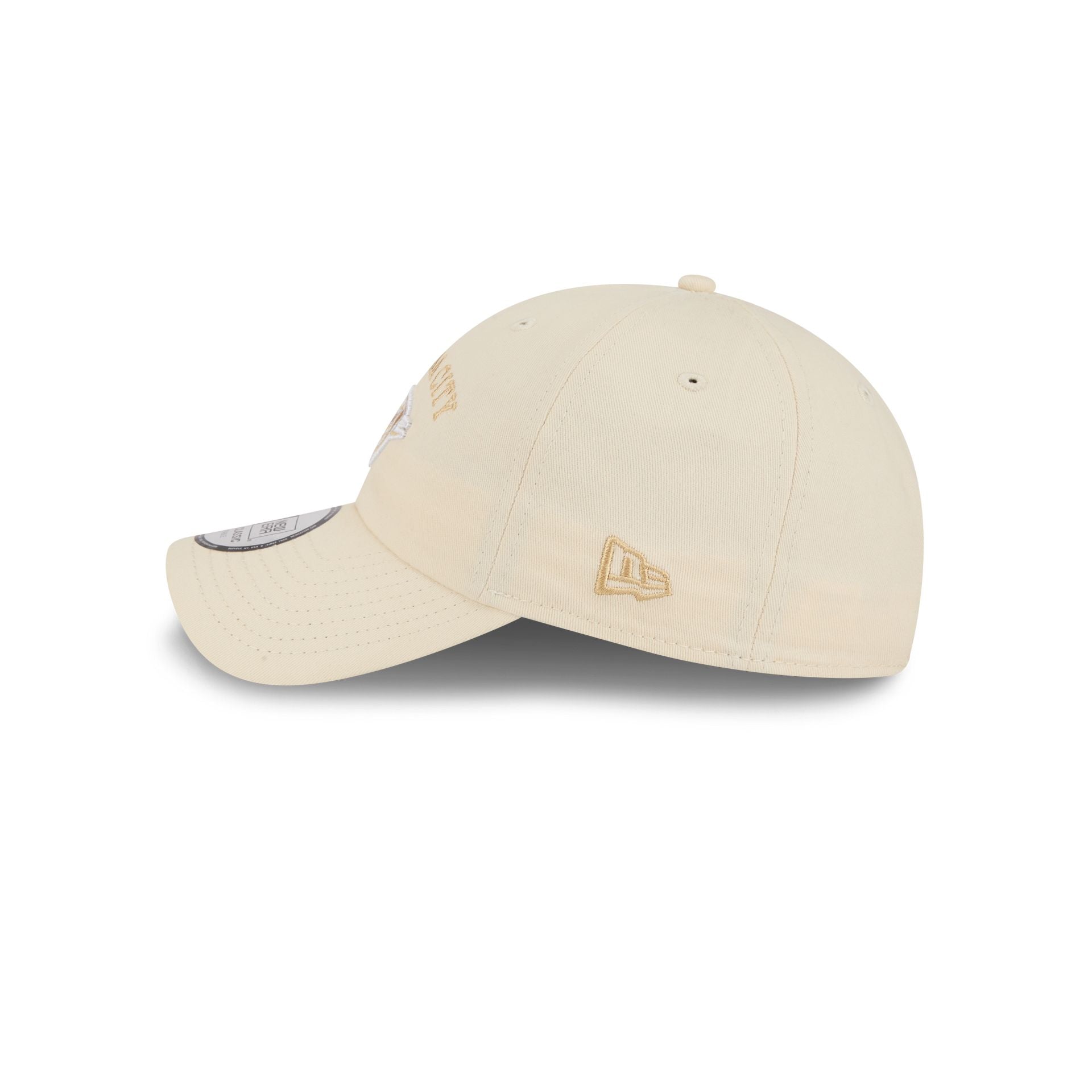 Oklahoma City Thunder Team Logo Cream Casual Classic Adjustable Hat - Image 4