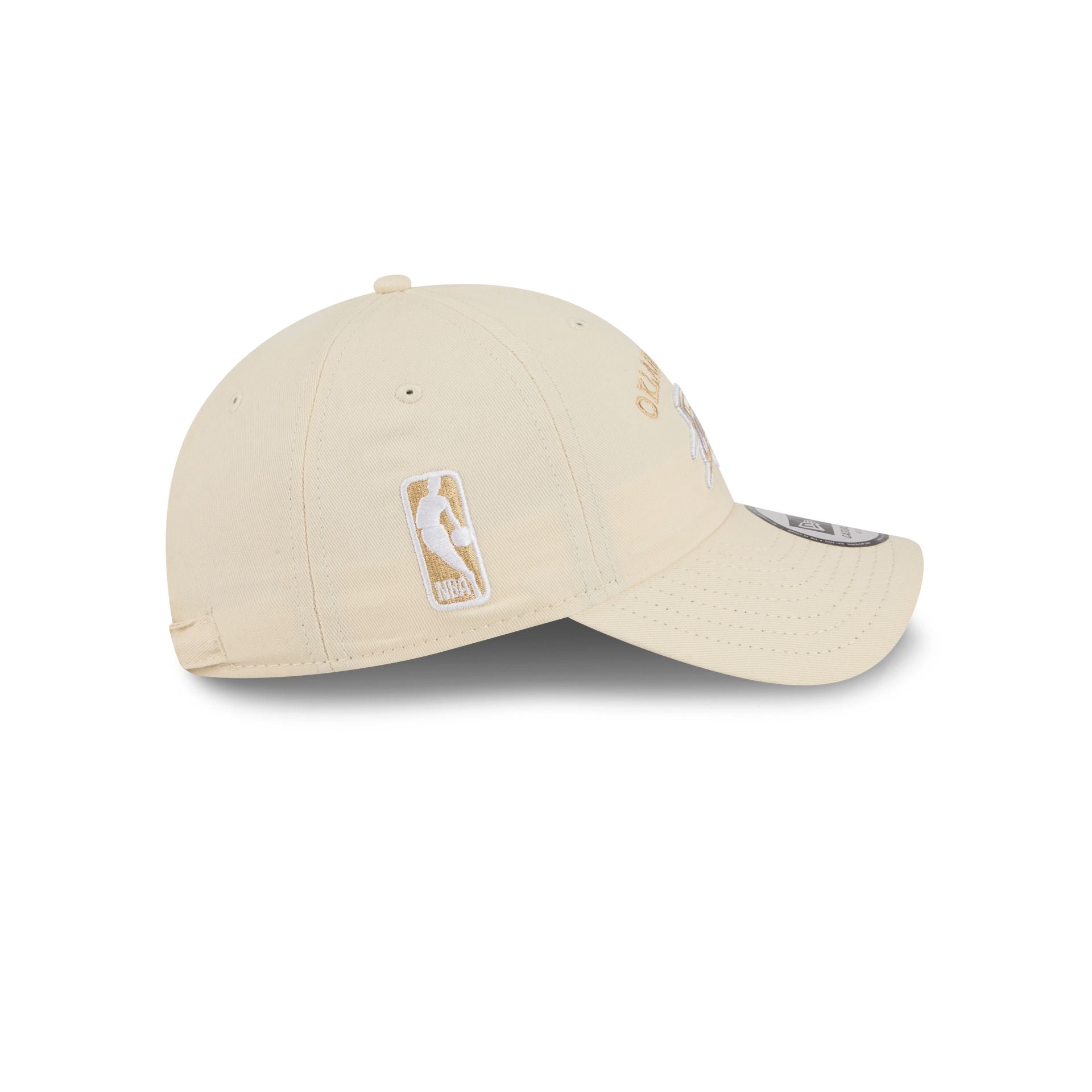 Oklahoma City Thunder Team Logo Cream Casual Classic Adjustable Hat - Image 5