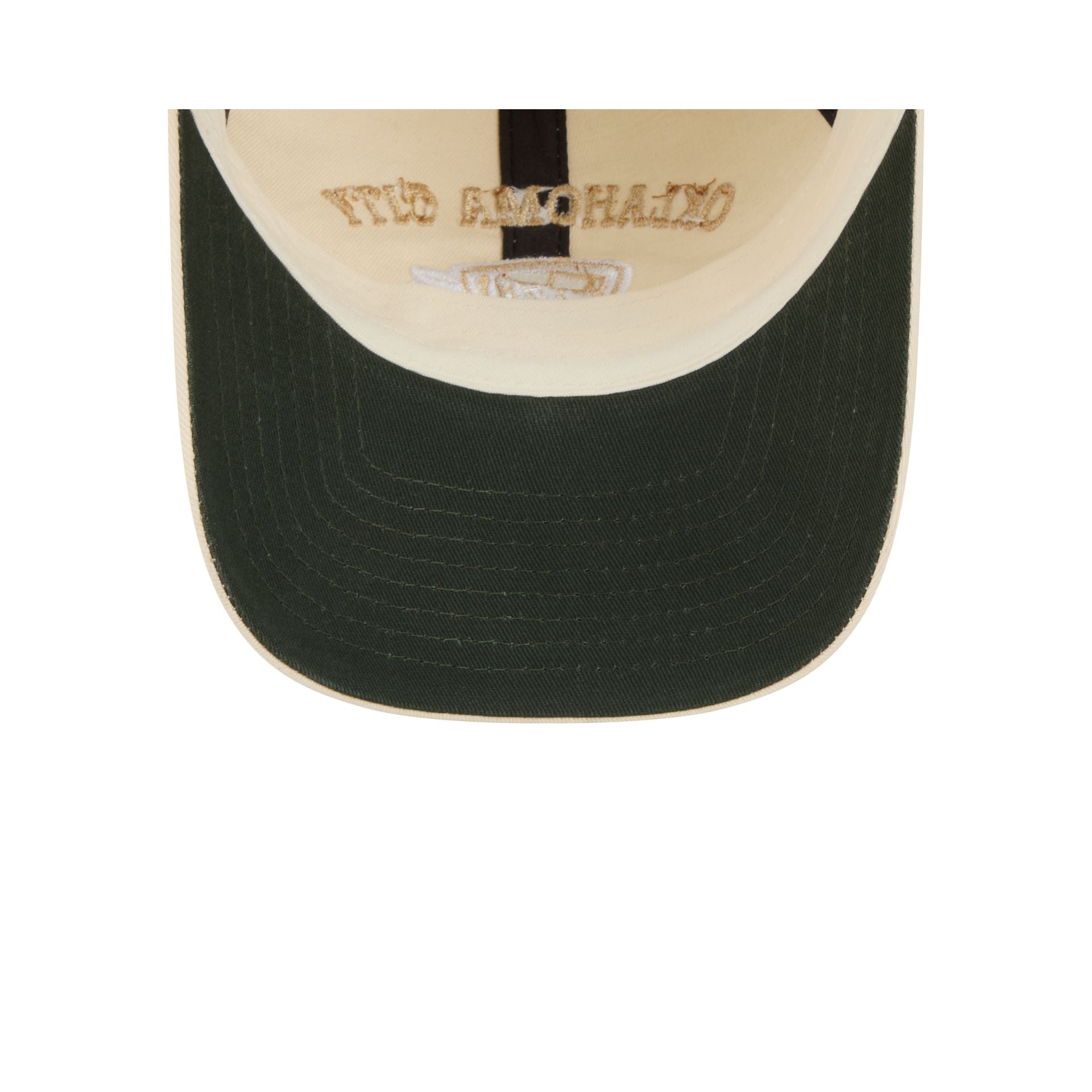 Oklahoma City Thunder Team Logo Cream Casual Classic Adjustable Hat - Image 7