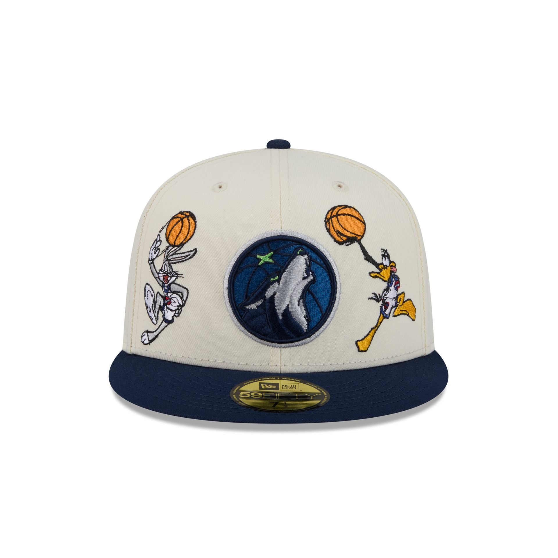 Space Jam x Minnesota Timberwolves Tune Squad Chrome White 59FIFTY Fitted Hat - Image 2