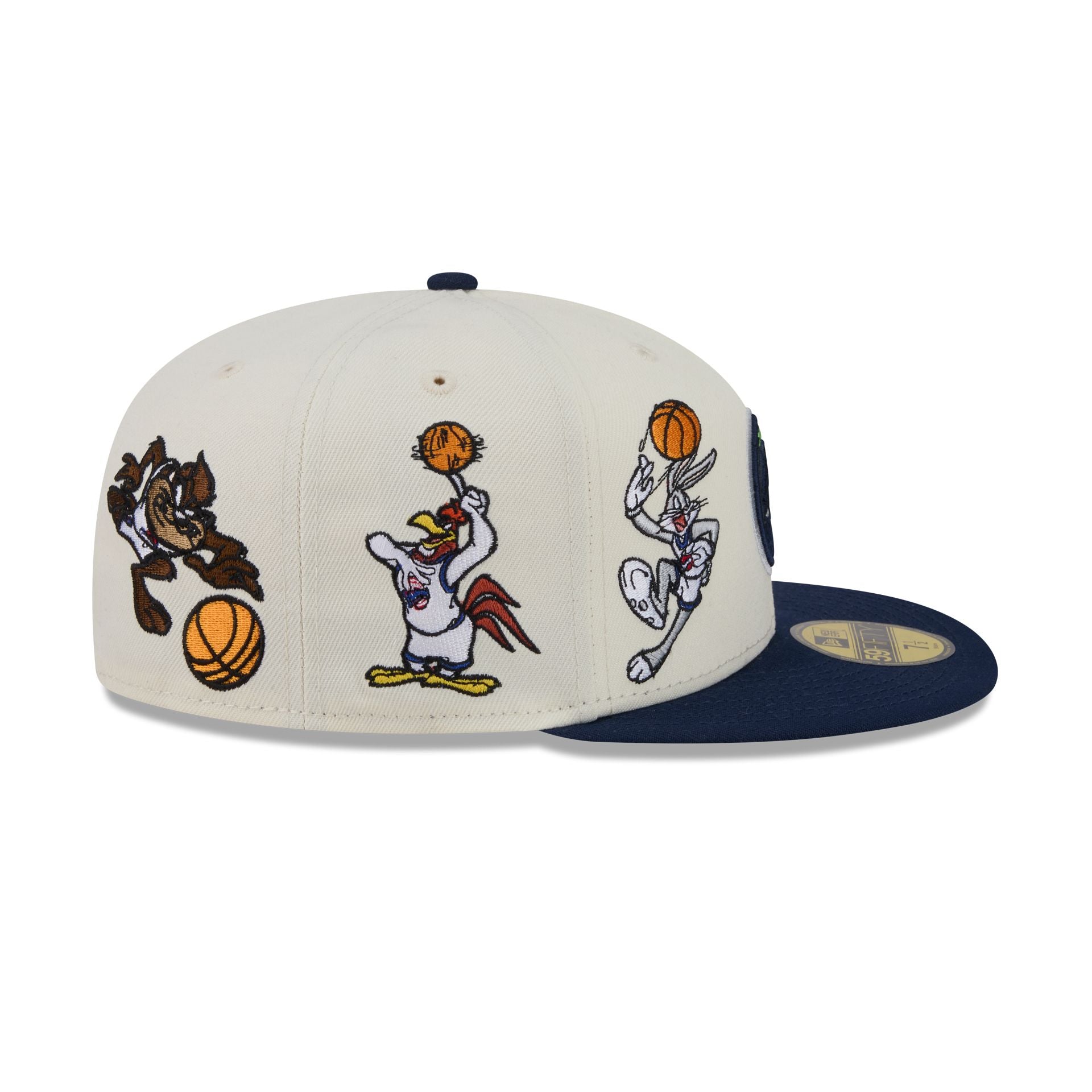 Space Jam x Minnesota Timberwolves Tune Squad Chrome White 59FIFTY Fitted Hat - Image 5