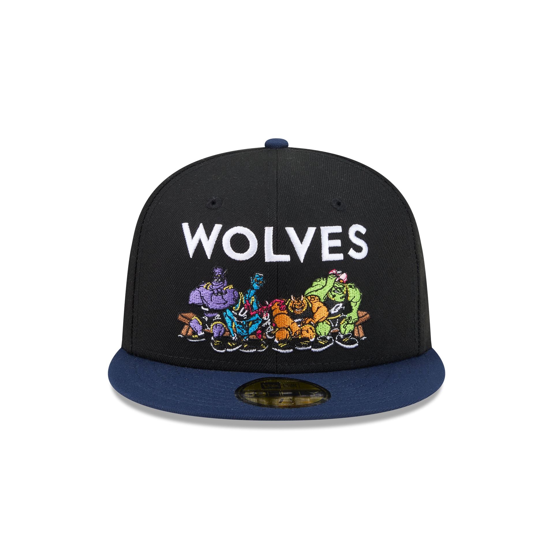 Space Jam x Minnesota Timberwolves Monstars Black 59FIFTY Fitted Hat - Image 2