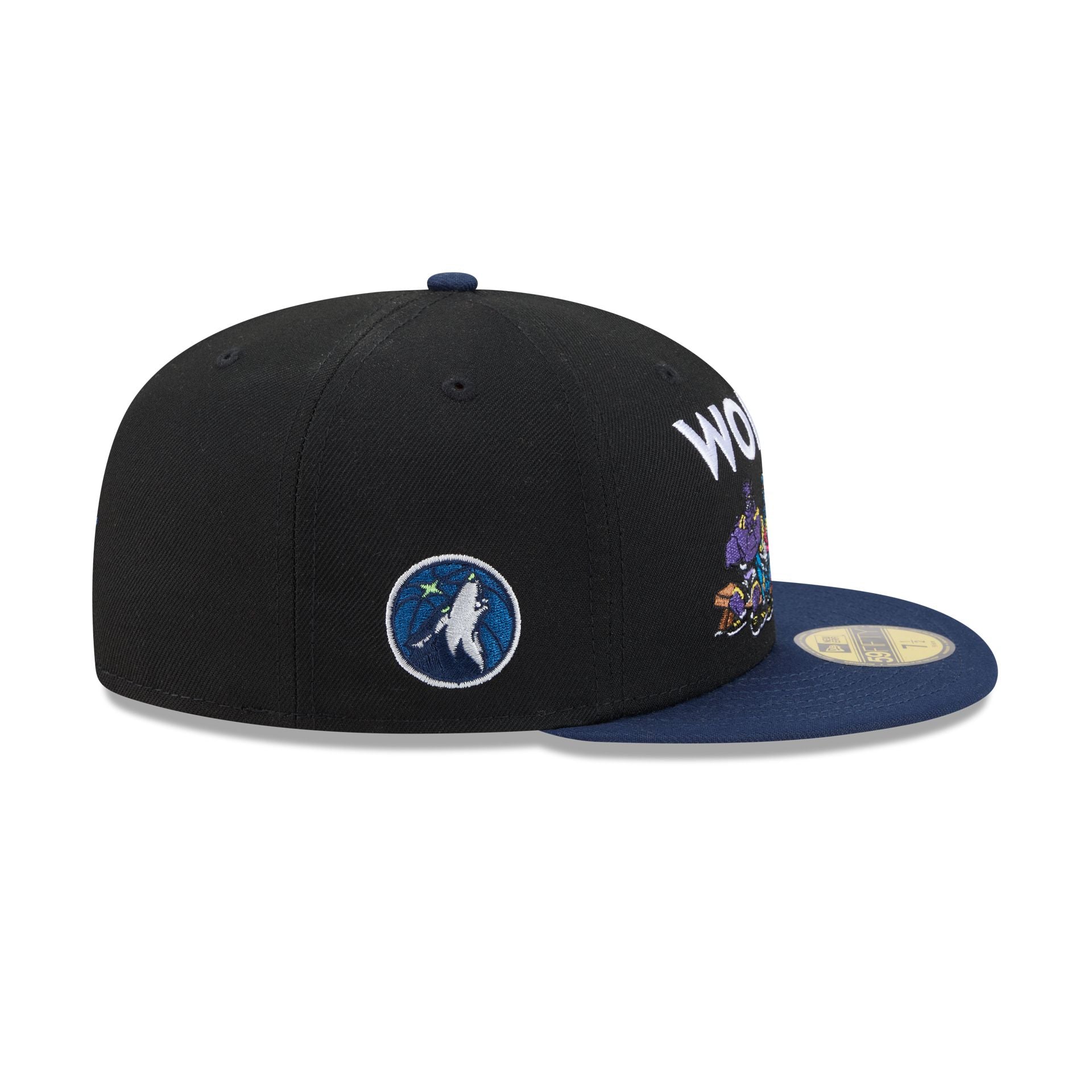 Space Jam x Minnesota Timberwolves Monstars Black 59FIFTY Fitted Hat - Image 4