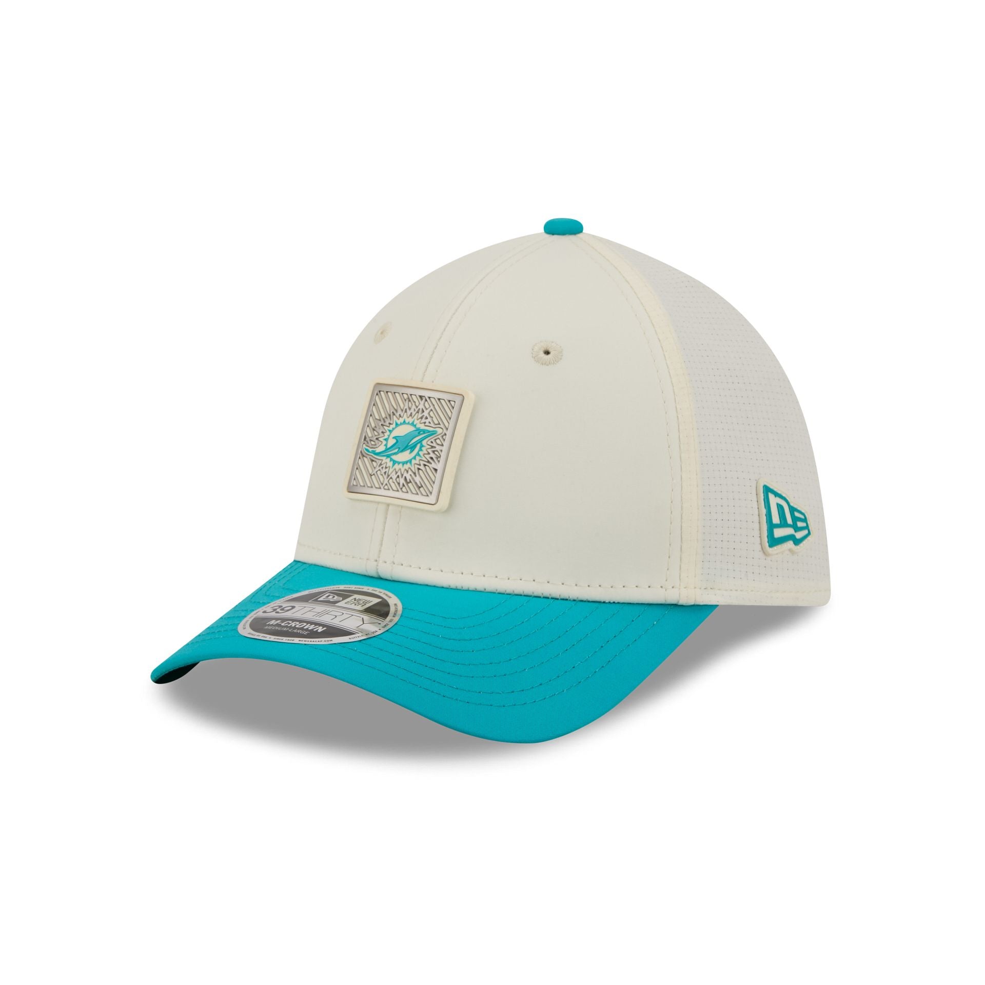 Miami Dolphins 2026 Training 39THIRTY M-Crown Stretch-Fit Hat - Image 3