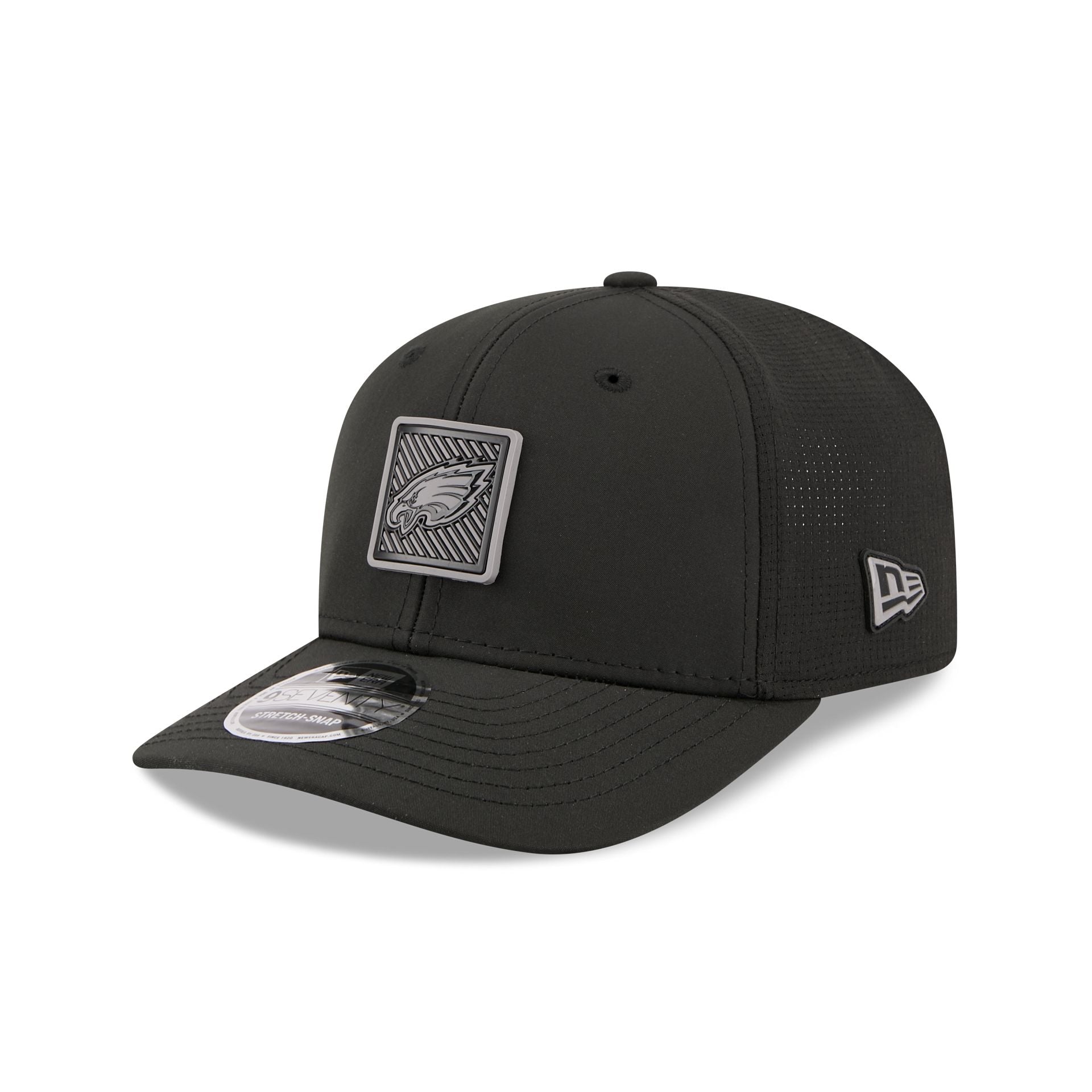 Philadelphia Eagles 2026 Training Black 9SEVENTY Stretch-Snap Hat - Image 3