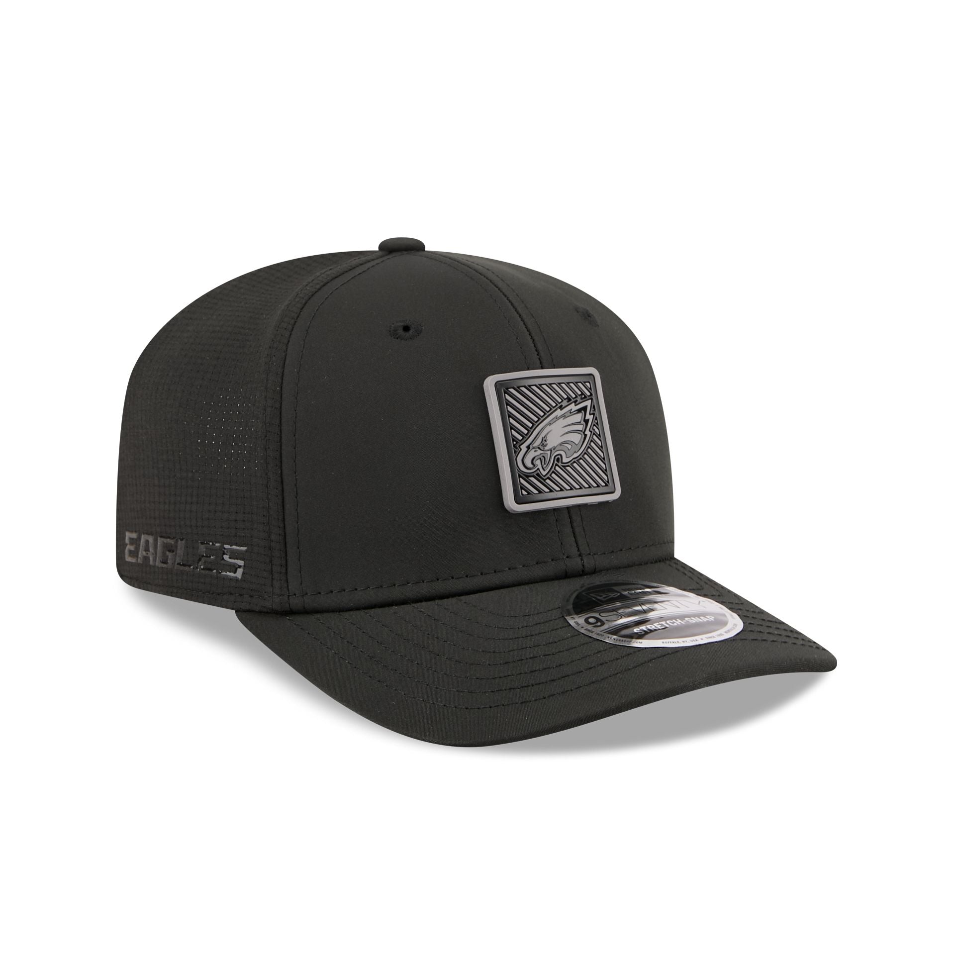Philadelphia Eagles 2026 Training Black 9SEVENTY Stretch-Snap Hat