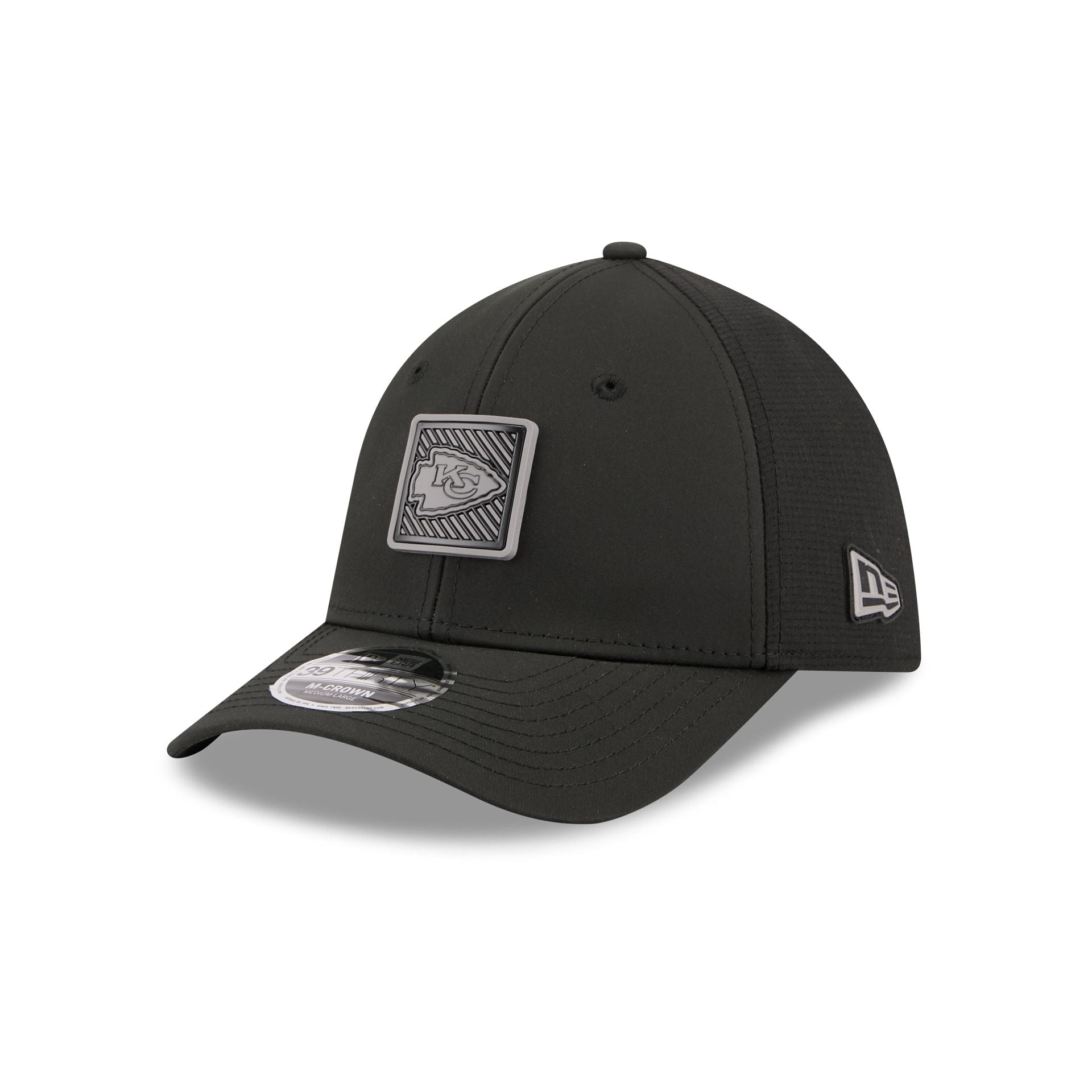 Kansas City Chiefs 2026 Training Black 39THIRTY M-Crown Stretch-Fit Ha - Image 3