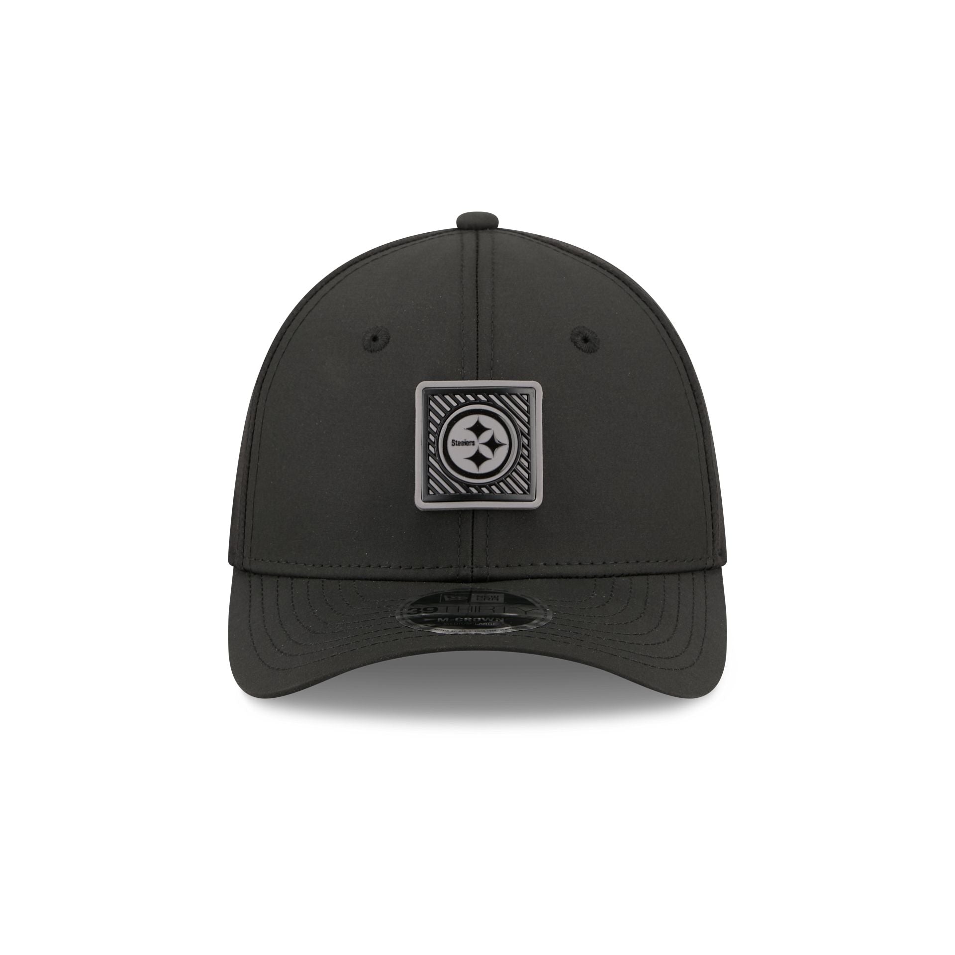 Pittsburgh Steelers 2026 Training Black 39THIRTY M-Crown Stretch-Fit Hat - Image 2