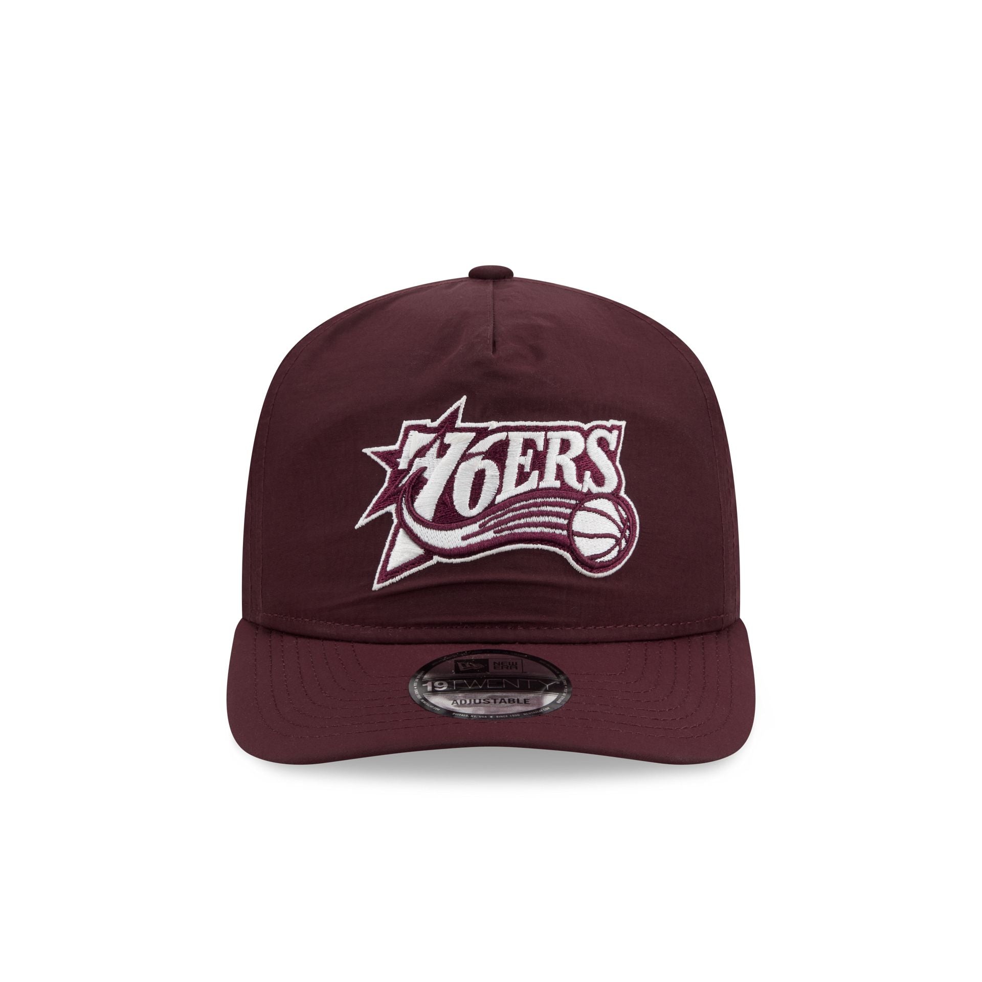 Philadelphia 76ers Burgundy Nylon 19TWENTY Adjustable Hat - Image 2