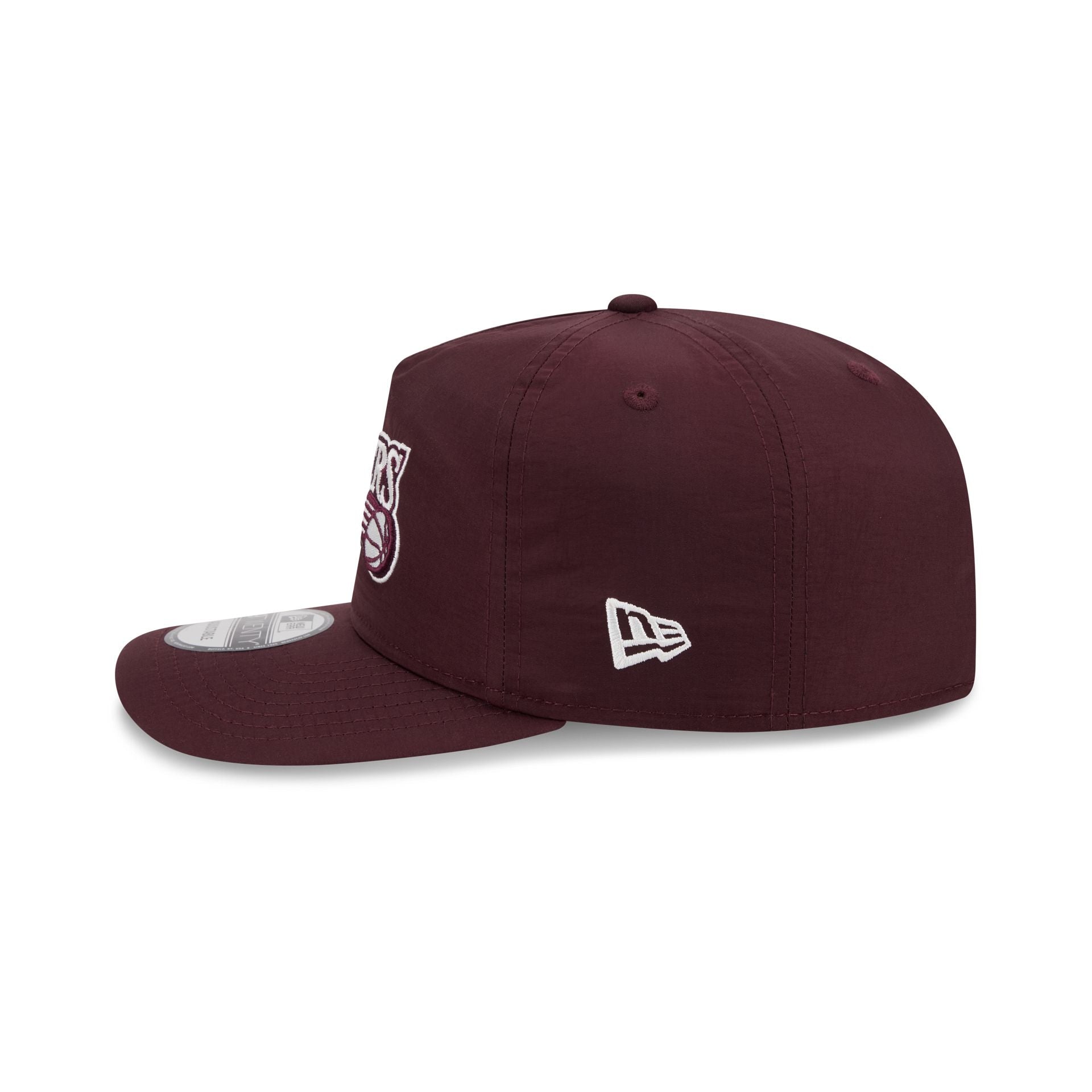 Philadelphia 76ers Burgundy Nylon 19TWENTY Adjustable Hat - Image 4