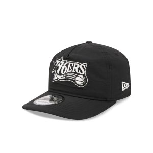 Philadelphia 76ers Black Nylon 19TWENTY Adjustable Hat
