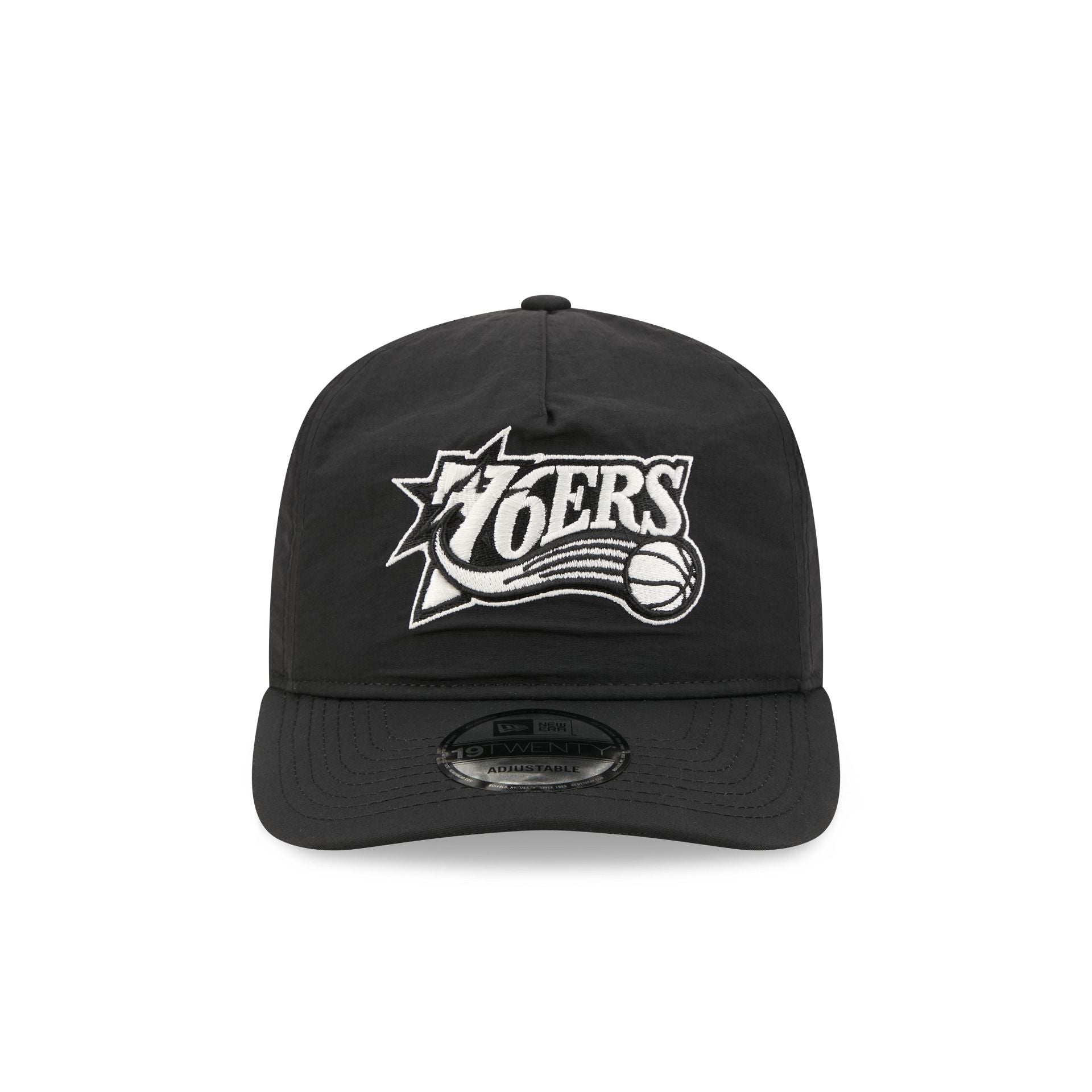 Philadelphia 76ers Black Nylon 19TWENTY Adjustable Hat - Image 2