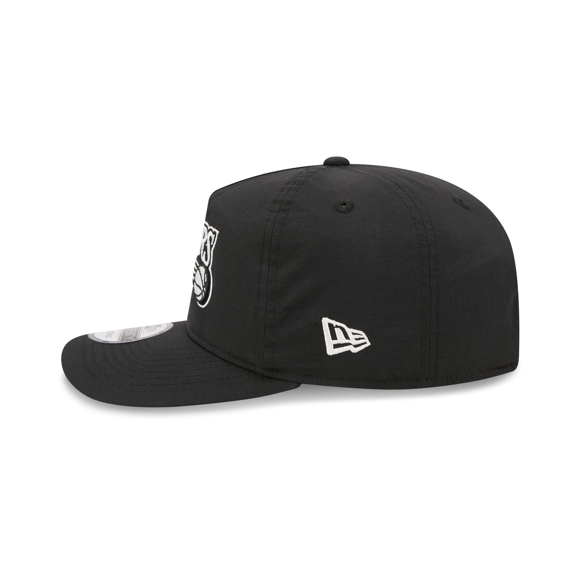 Philadelphia 76ers Black Nylon 19TWENTY Adjustable Hat - Image 4
