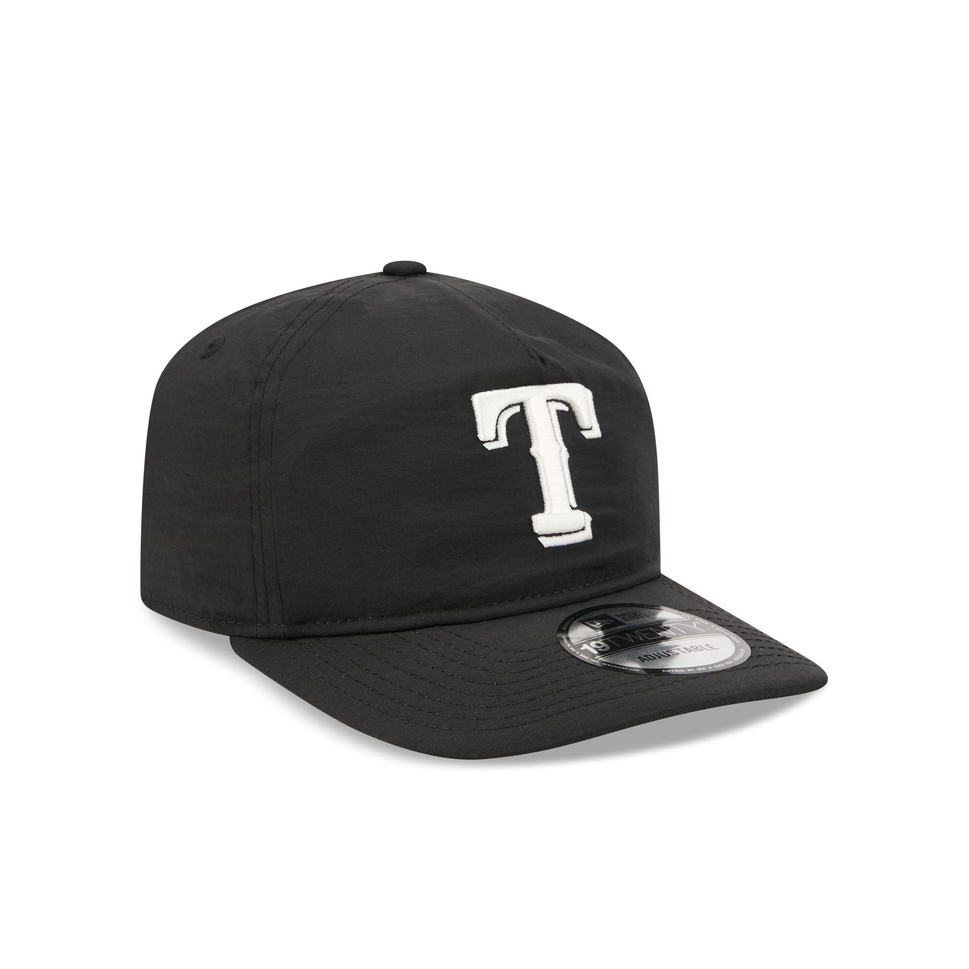 Texas Rangers Black Nylon 19TWENTY Adjustable Hat - Image 3