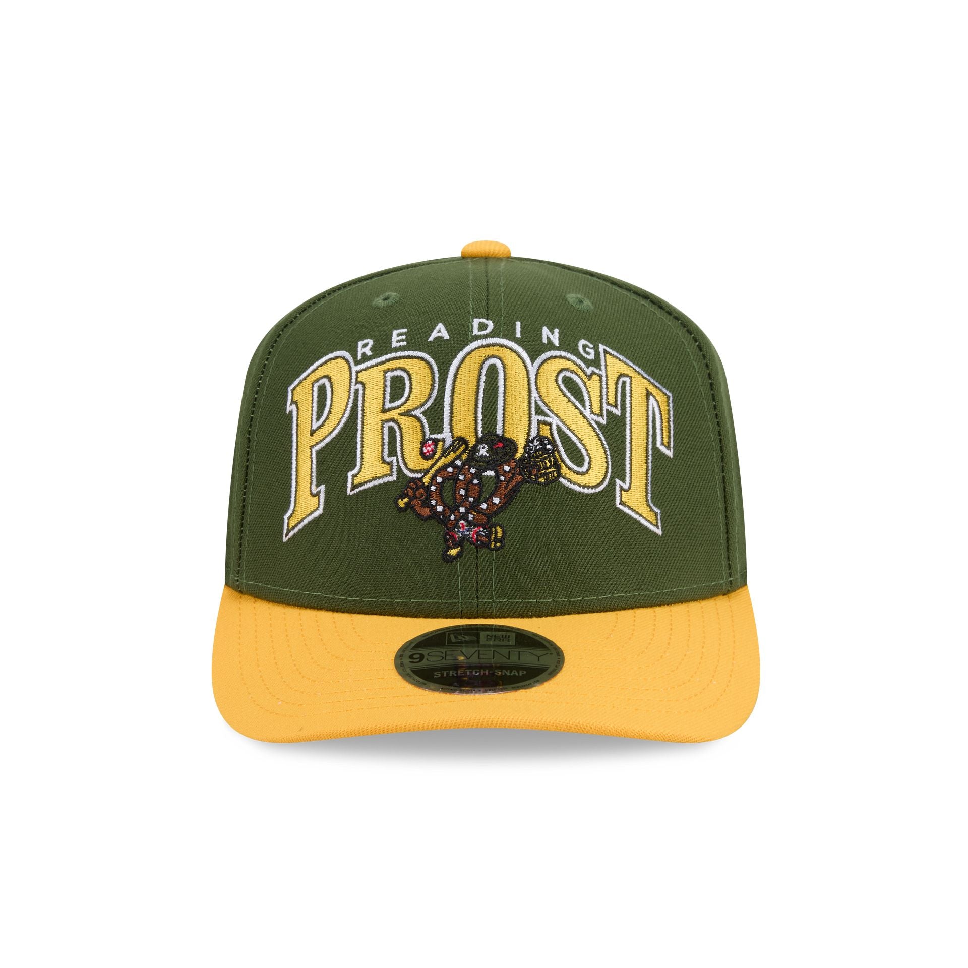 Reading Fightin Phils Theme Night Wordmark Green 9SEVENTY Stretch-Snap Hat - Image 2