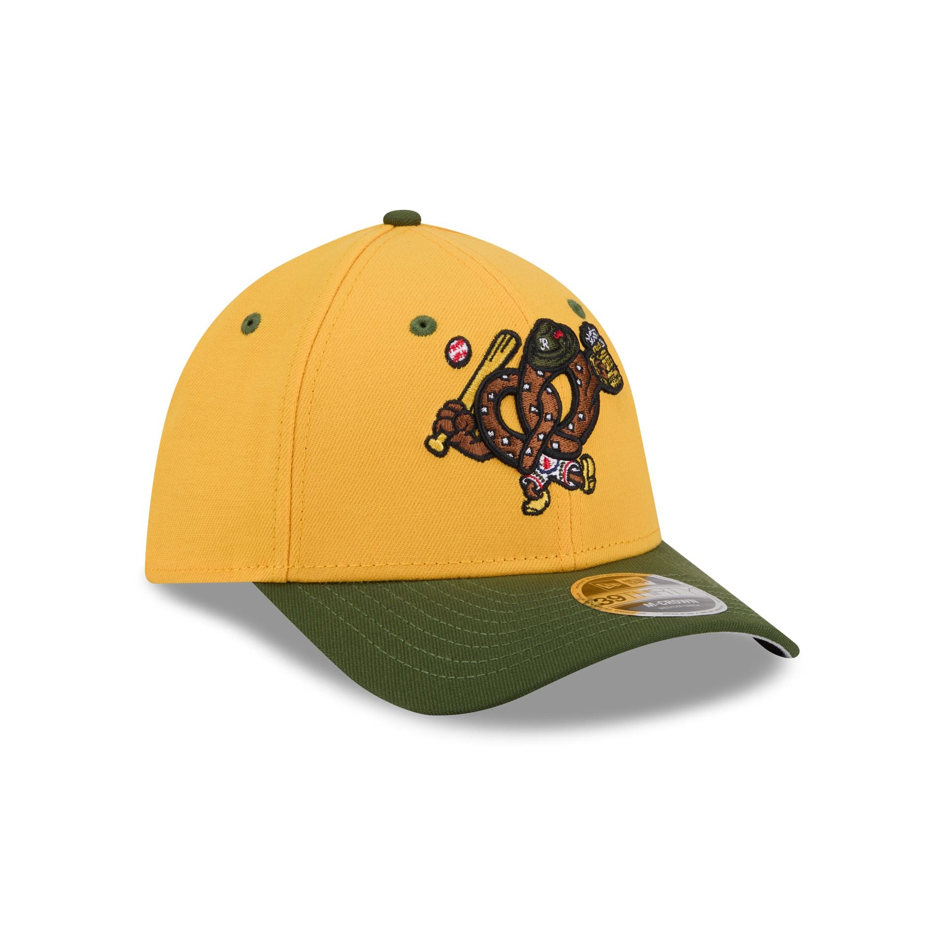 Reading Fightin Phils Theme Night Yellow 39THIRTY M-Crown Stretch Fit Hat - Image 3