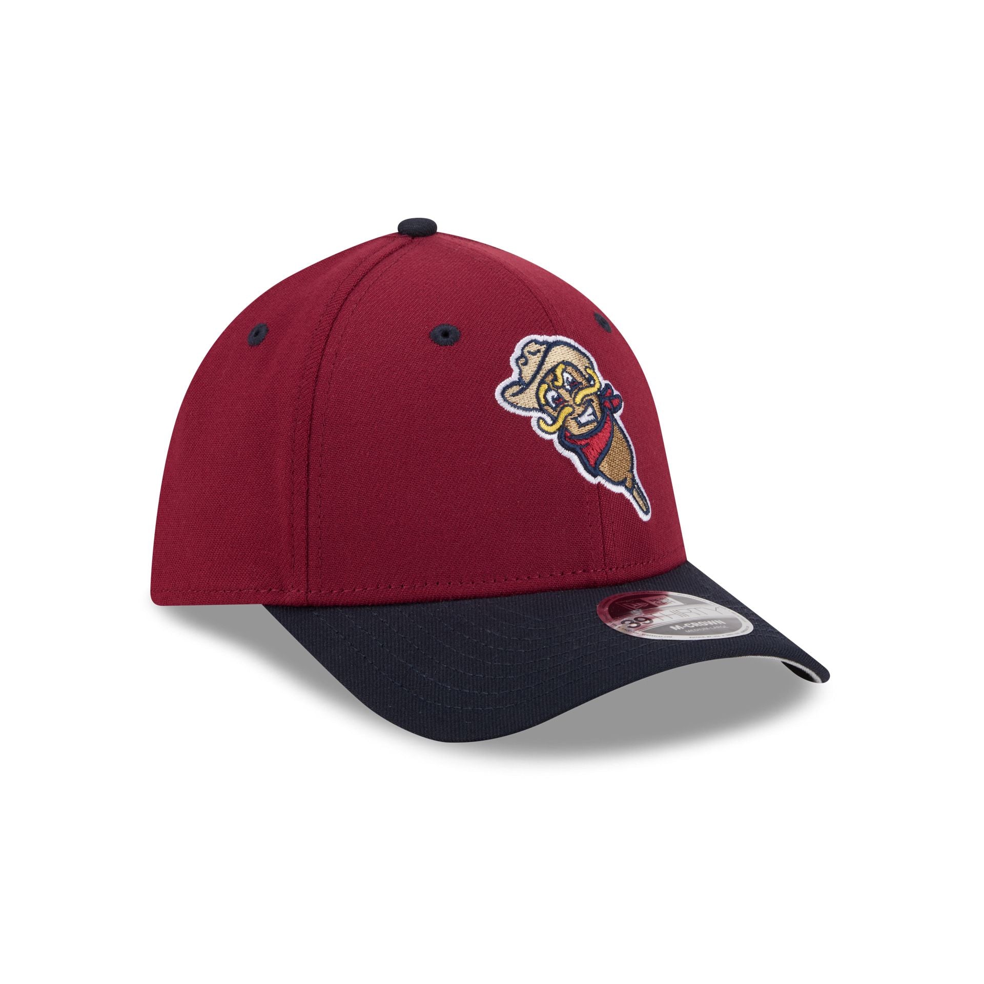 Frisco RoughRiders Theme Night Maroon 39THIRTY M-Crown Stretch Fit Hat - Image 3