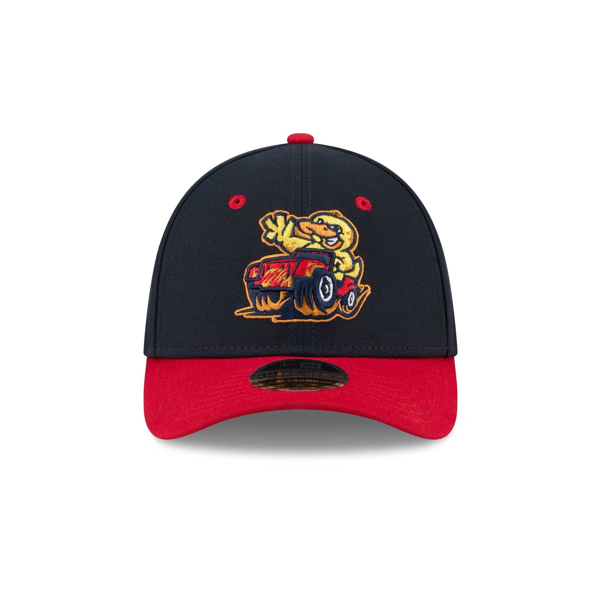Toledo Mud Hens Theme Night Navy 39THIRTY M-Crown Stretch Fit Hat - Image 2