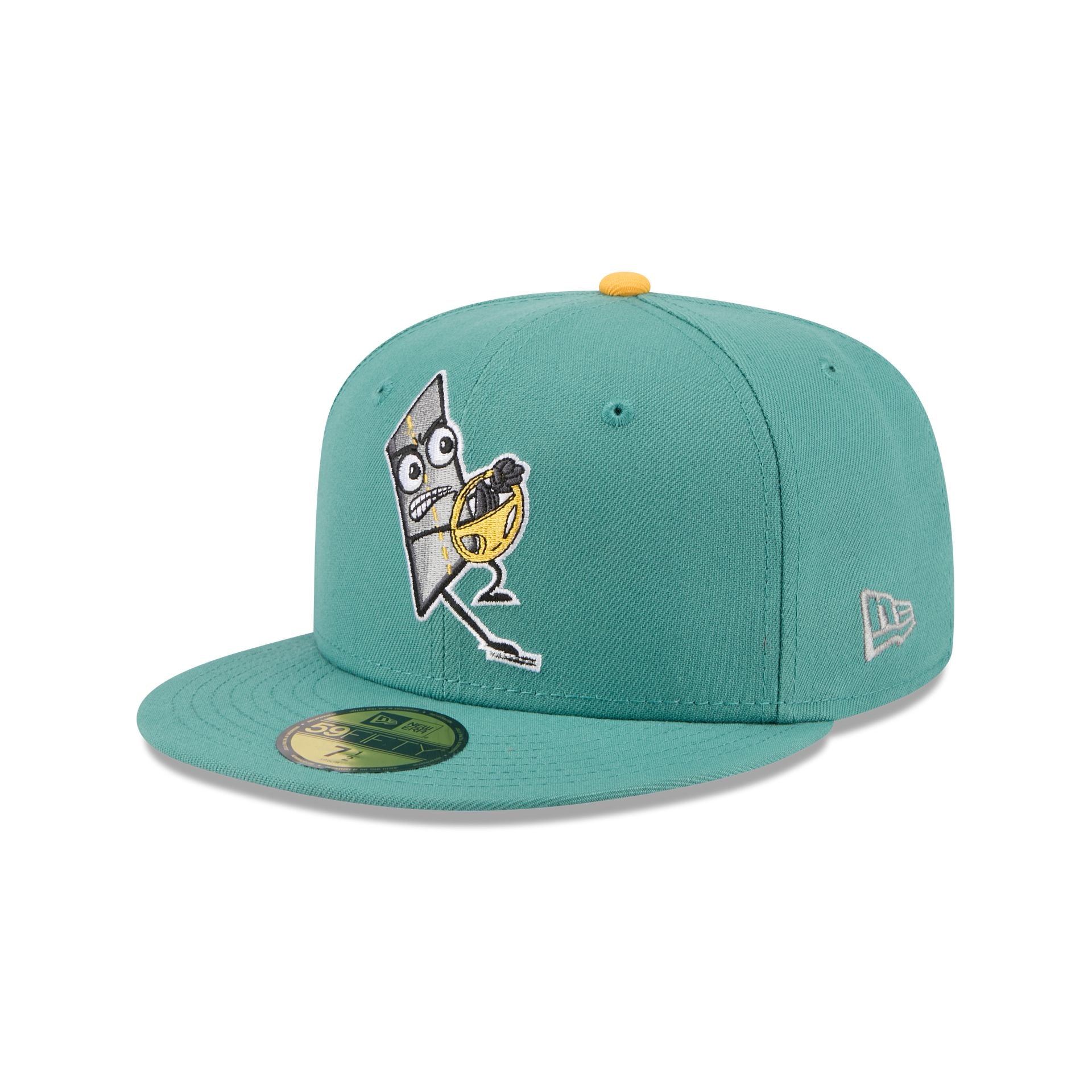 Worcester Red Sox Theme Night Light Green 59FIFTY Fitted Hat