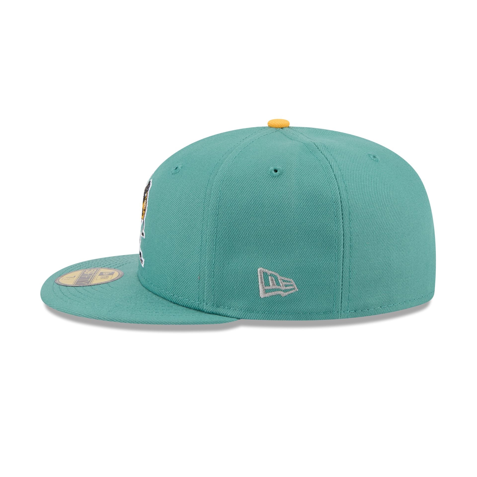 Worcester Red Sox Theme Night Light Green 59FIFTY Fitted Hat - Image 4