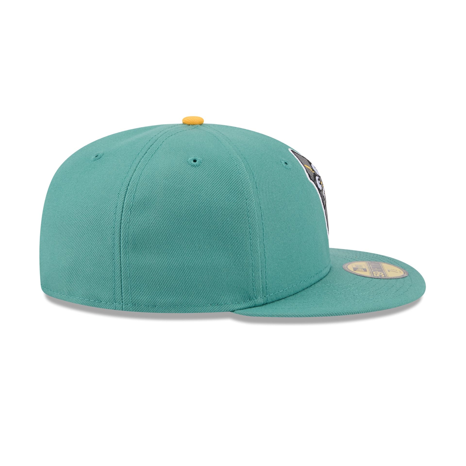 Worcester Red Sox Theme Night Light Green 59FIFTY Fitted Hat - Image 5
