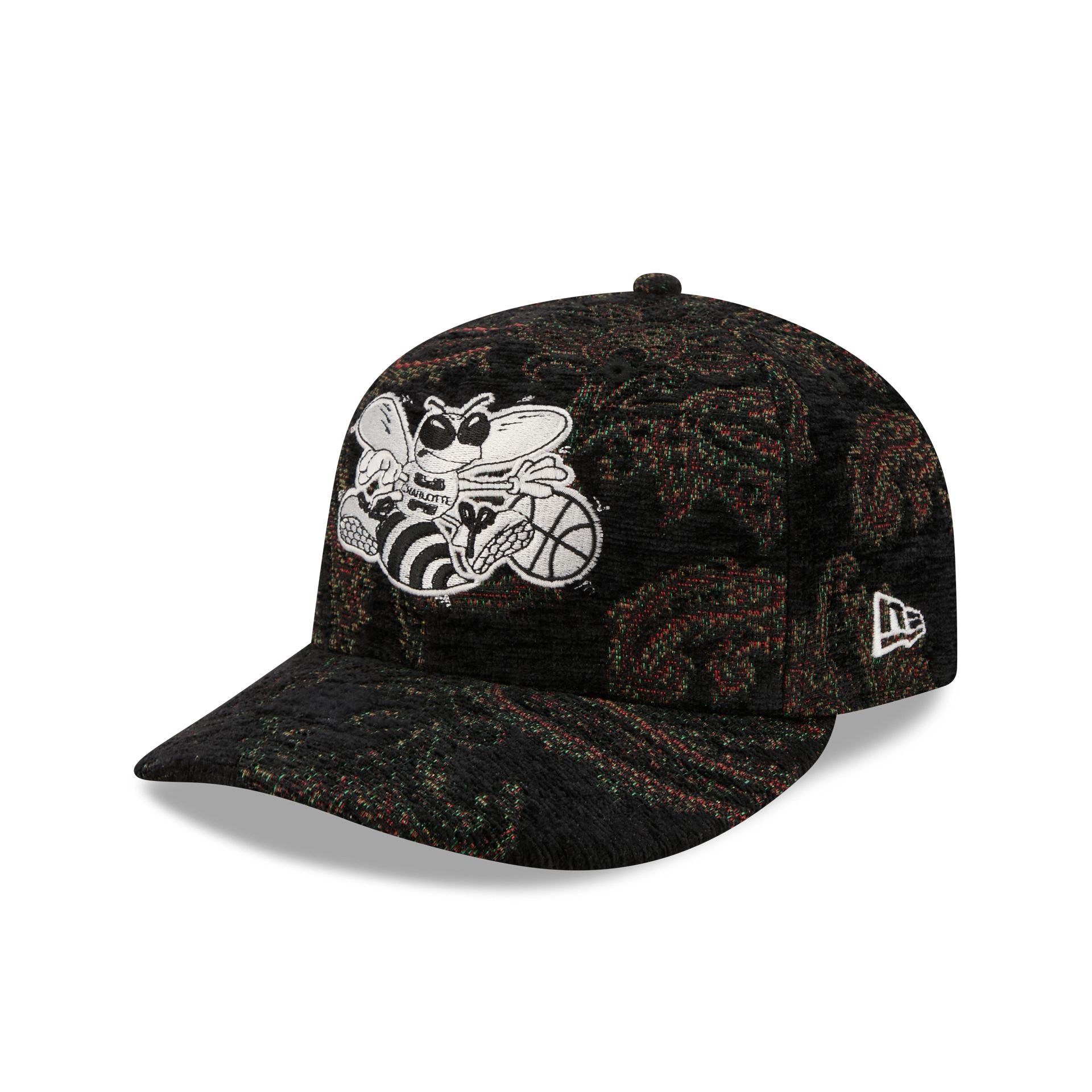 Charlotte Hornets Three Looms Jacquard Chenille 59FIFTY Fitted Hat